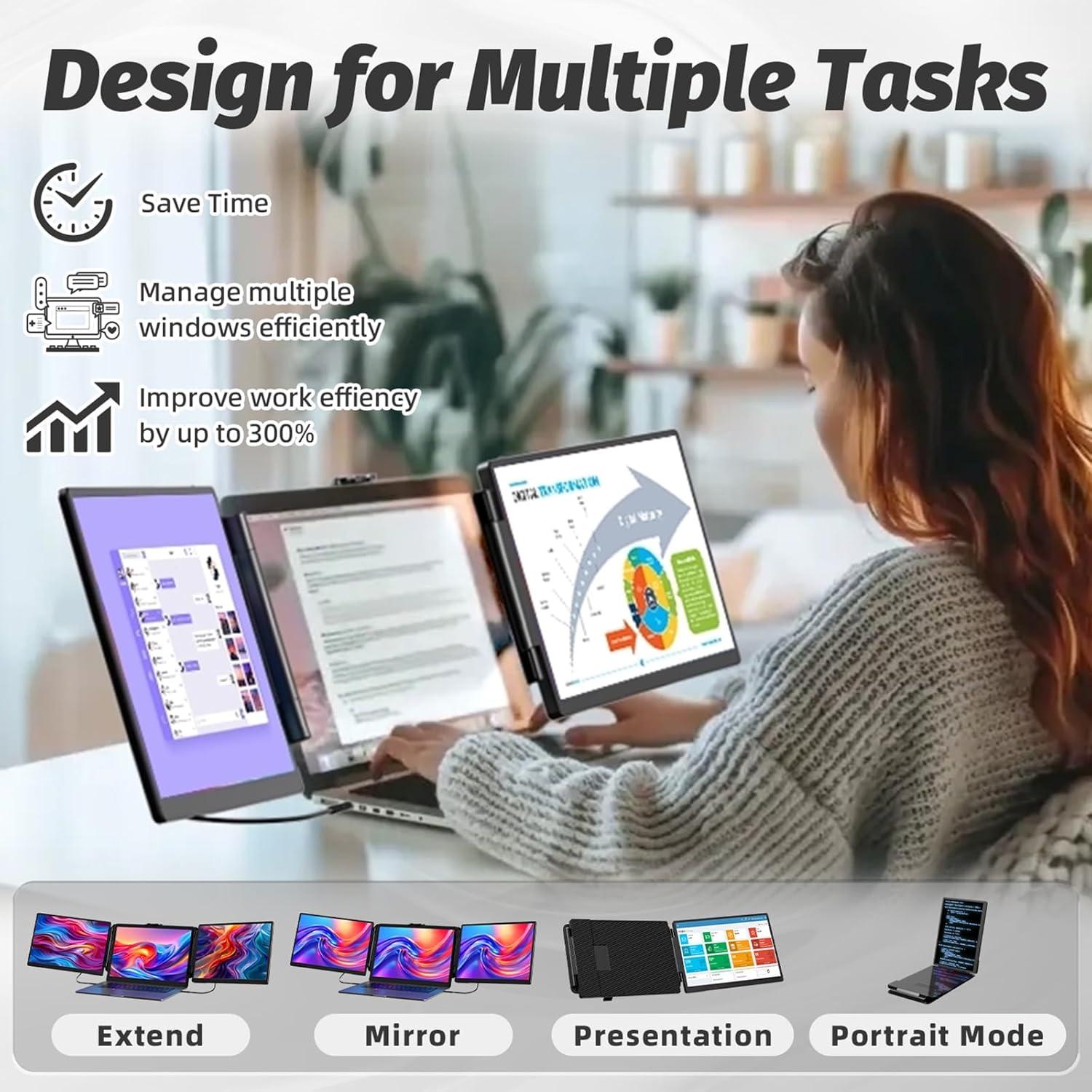 Extensor de Pantalla 2K KOJOM S2 PRO 13" IPS Plug & Play