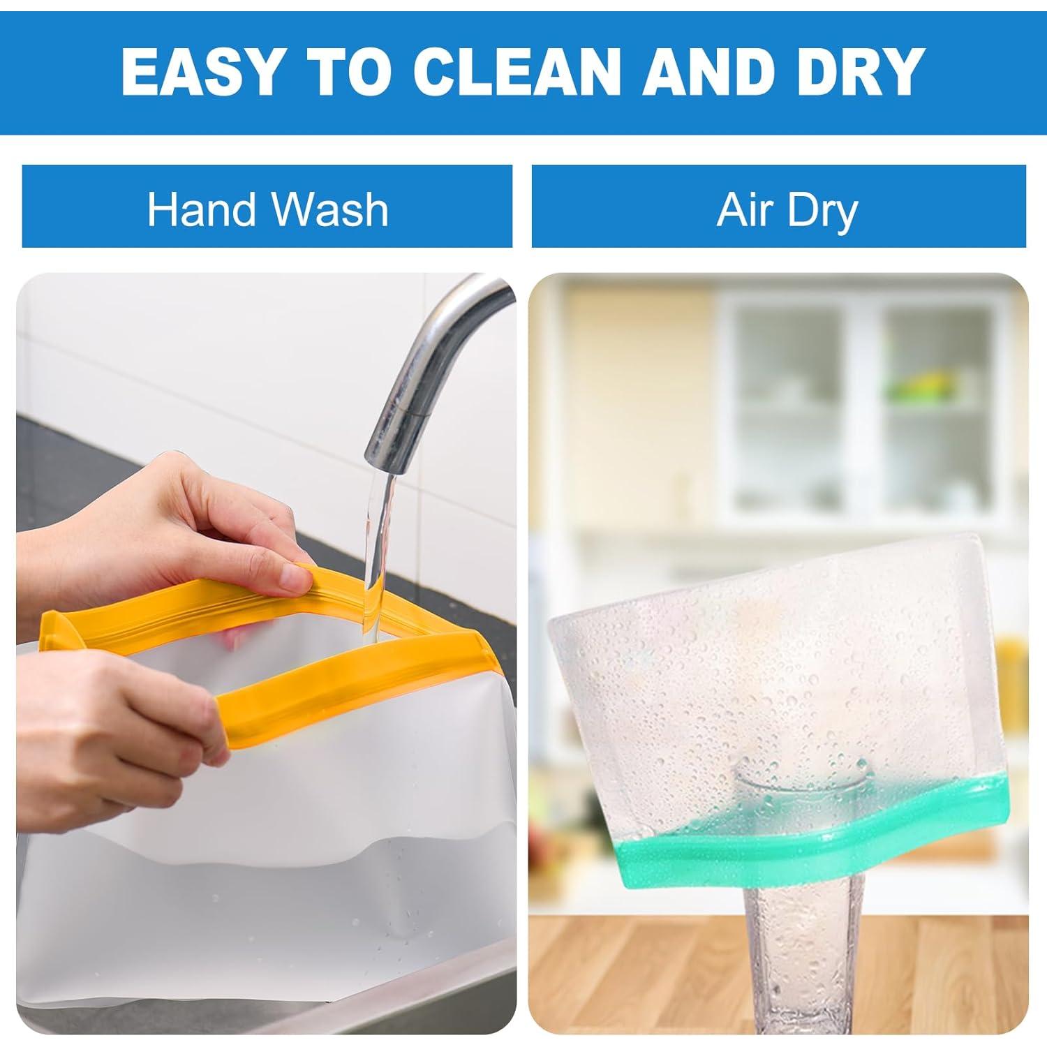 Paquete de 8 bolsas de congelador reutilizables AURUZA 27.94 cm