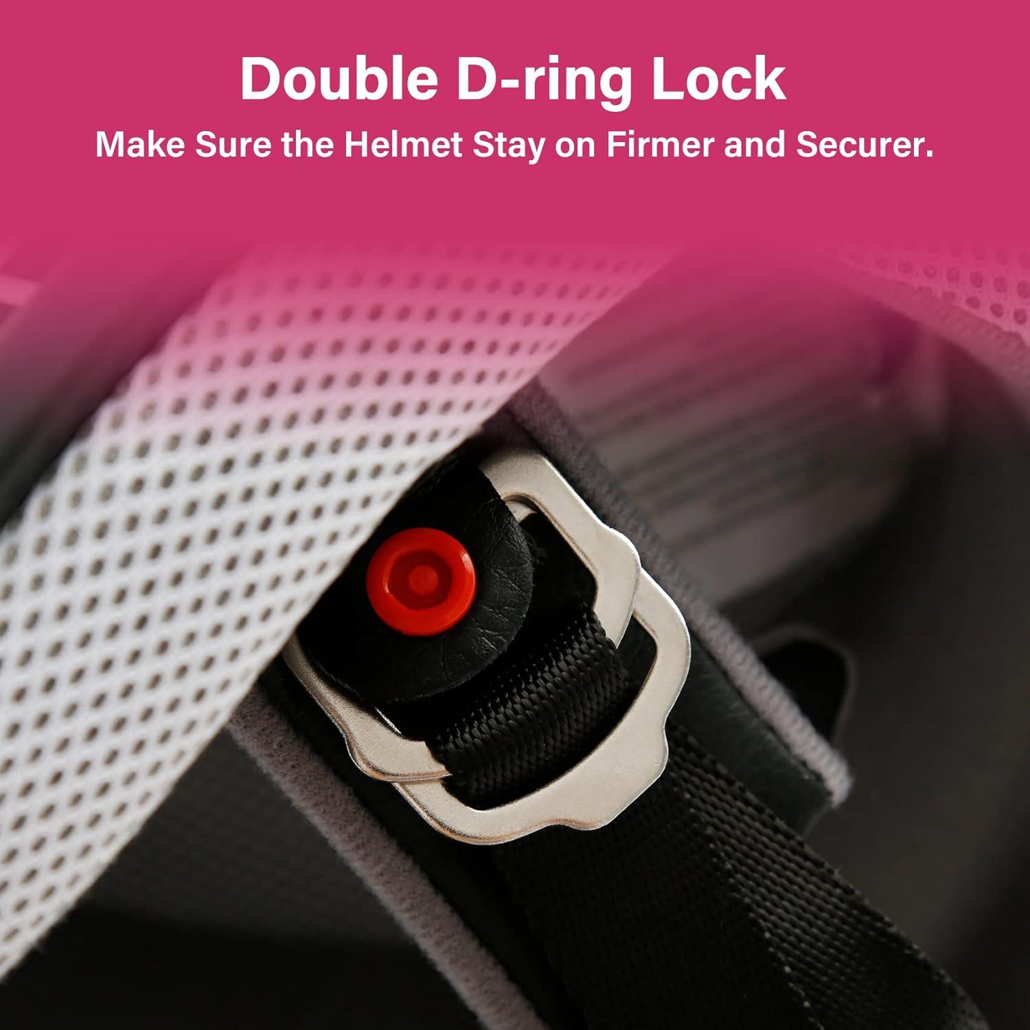 Casco TCMT OffRoad Niños Grande Estrella Roja Rosa