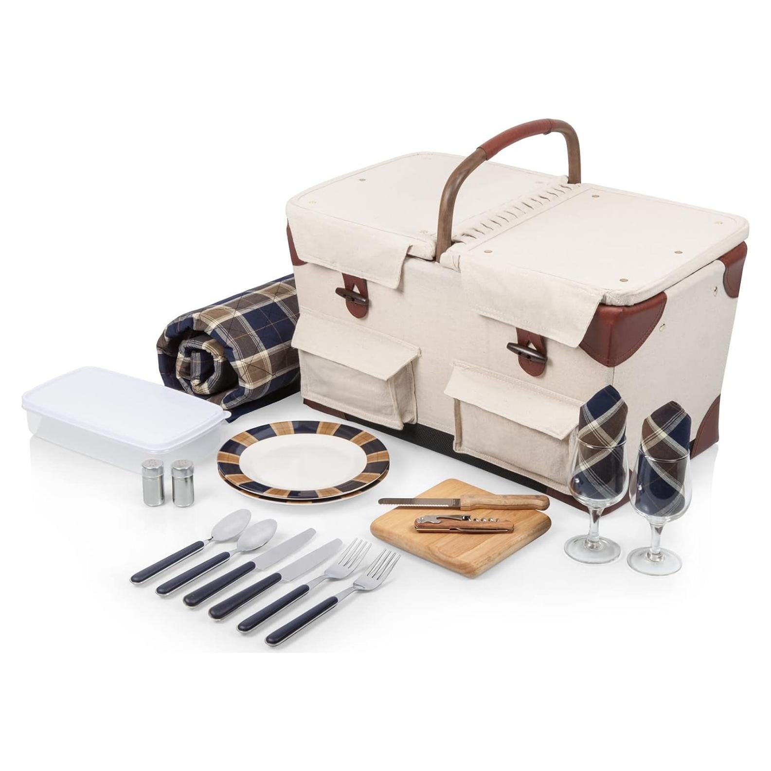 Cesta de Picnic Deluxe Pioneer PICNIC TIME con Manta 50x60cm