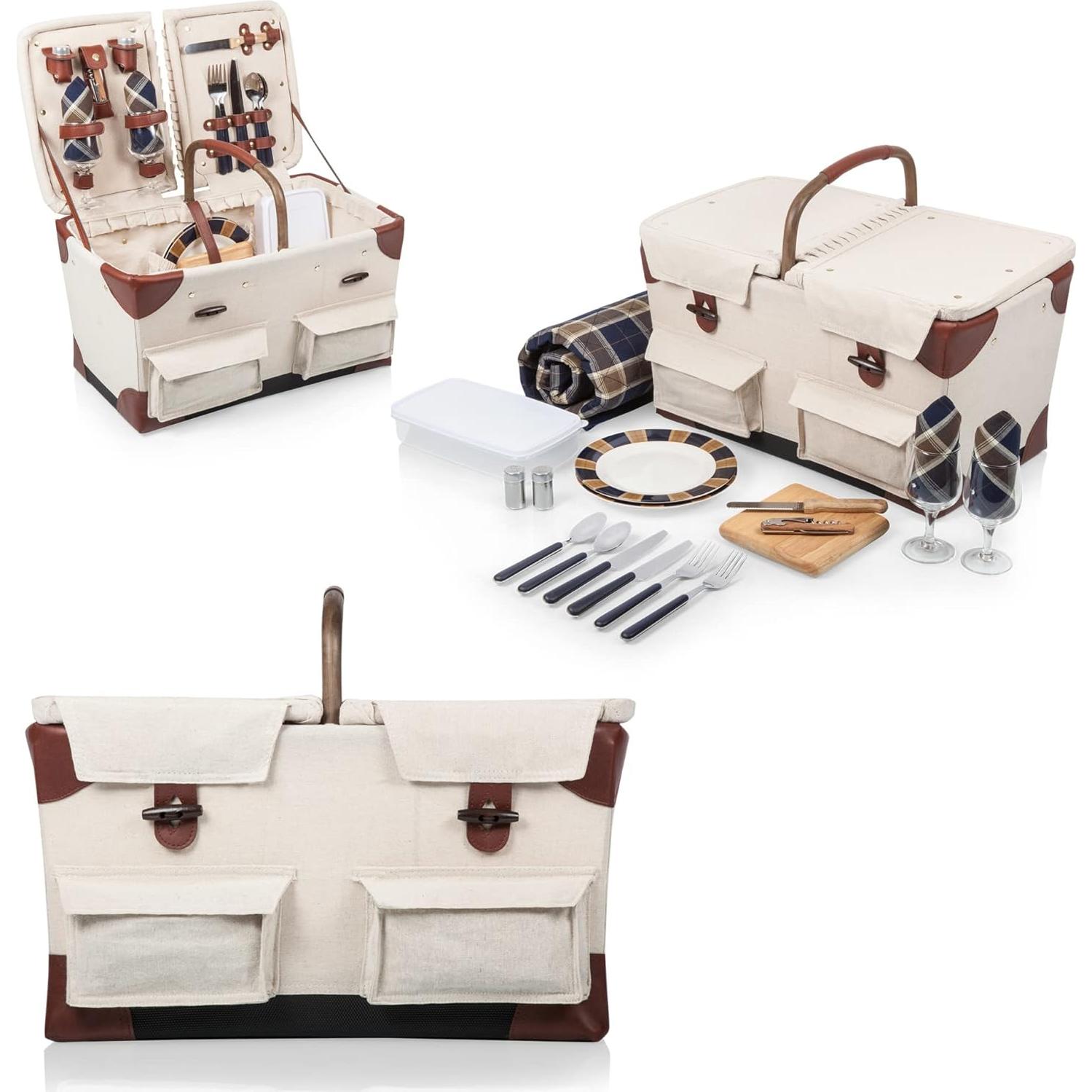 Cesta de Picnic Deluxe Pioneer PICNIC TIME con Manta 50x60cm