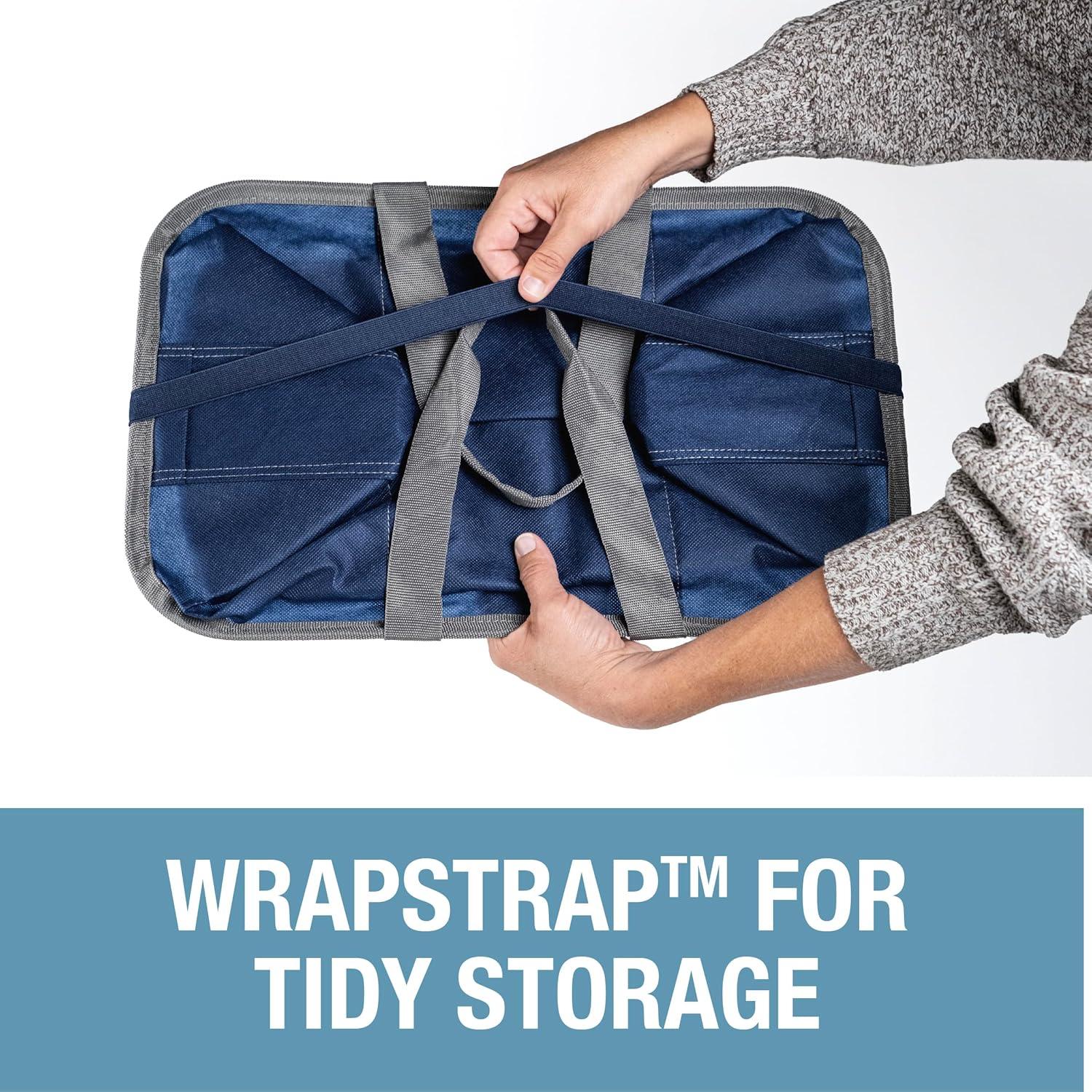 Bolsa de Compras Plegable CleverMade Azul/Gris 30L