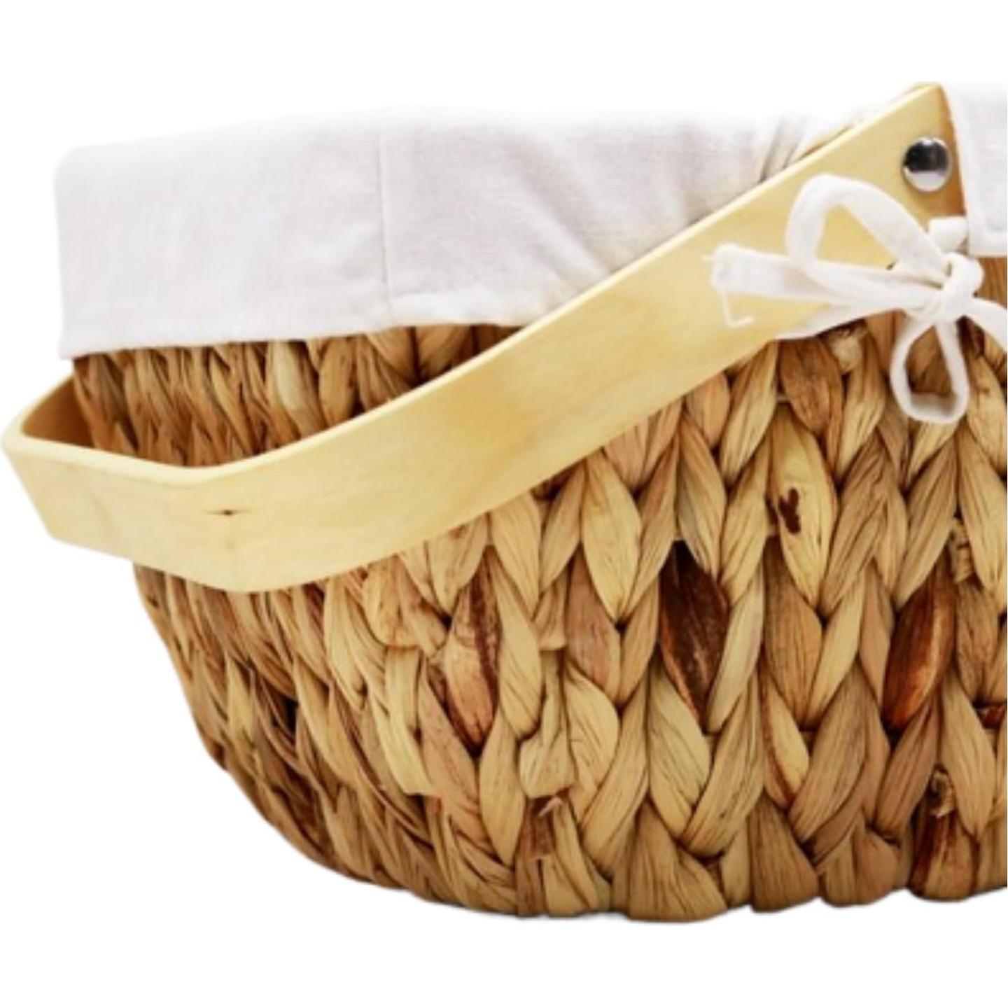 Cesta de Picnic de Mimbre Wyjnqq 38x23x18 cm Ecológica