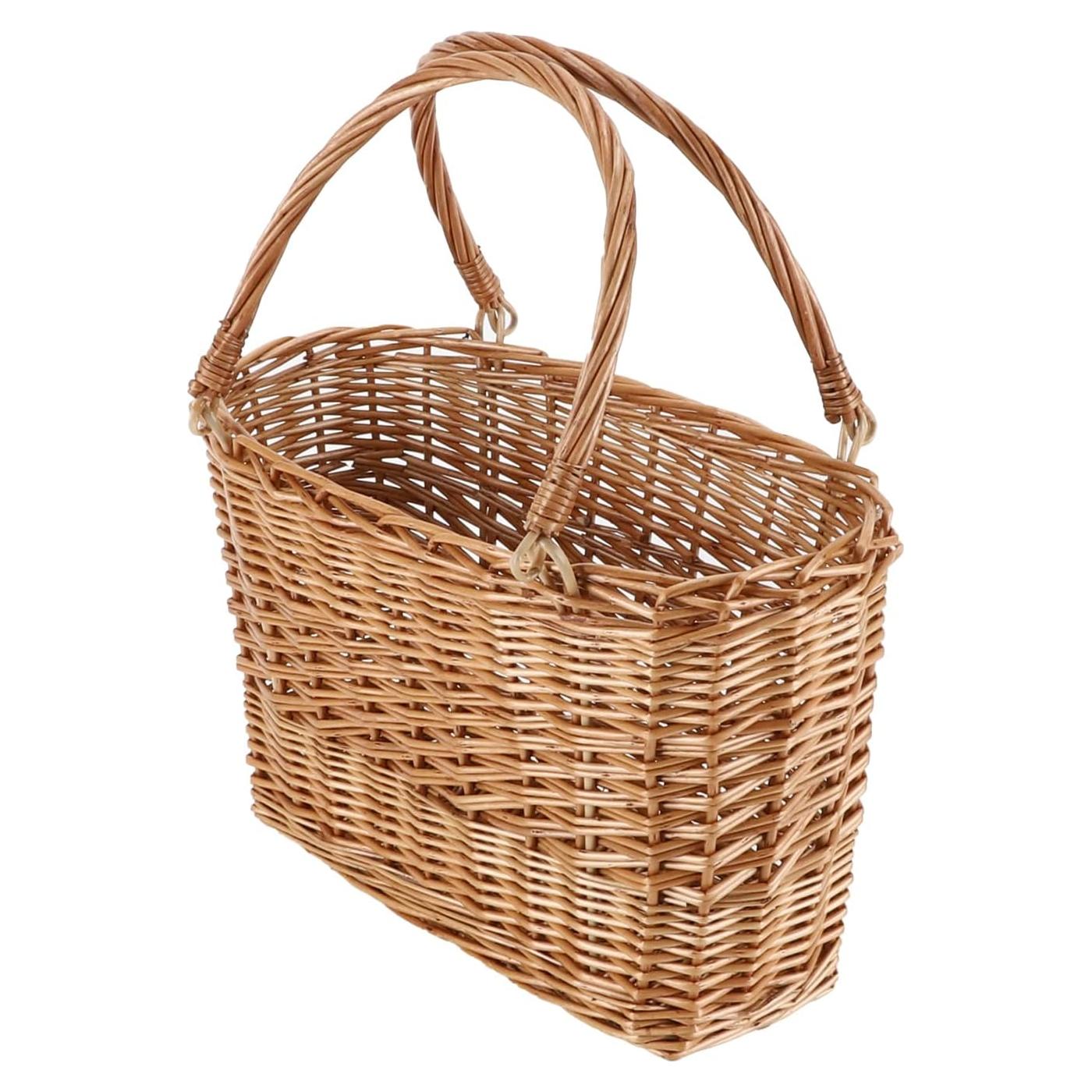 Cesta de Picnic de Mimbre Natural YRLSOTGE 33x15x20 cm