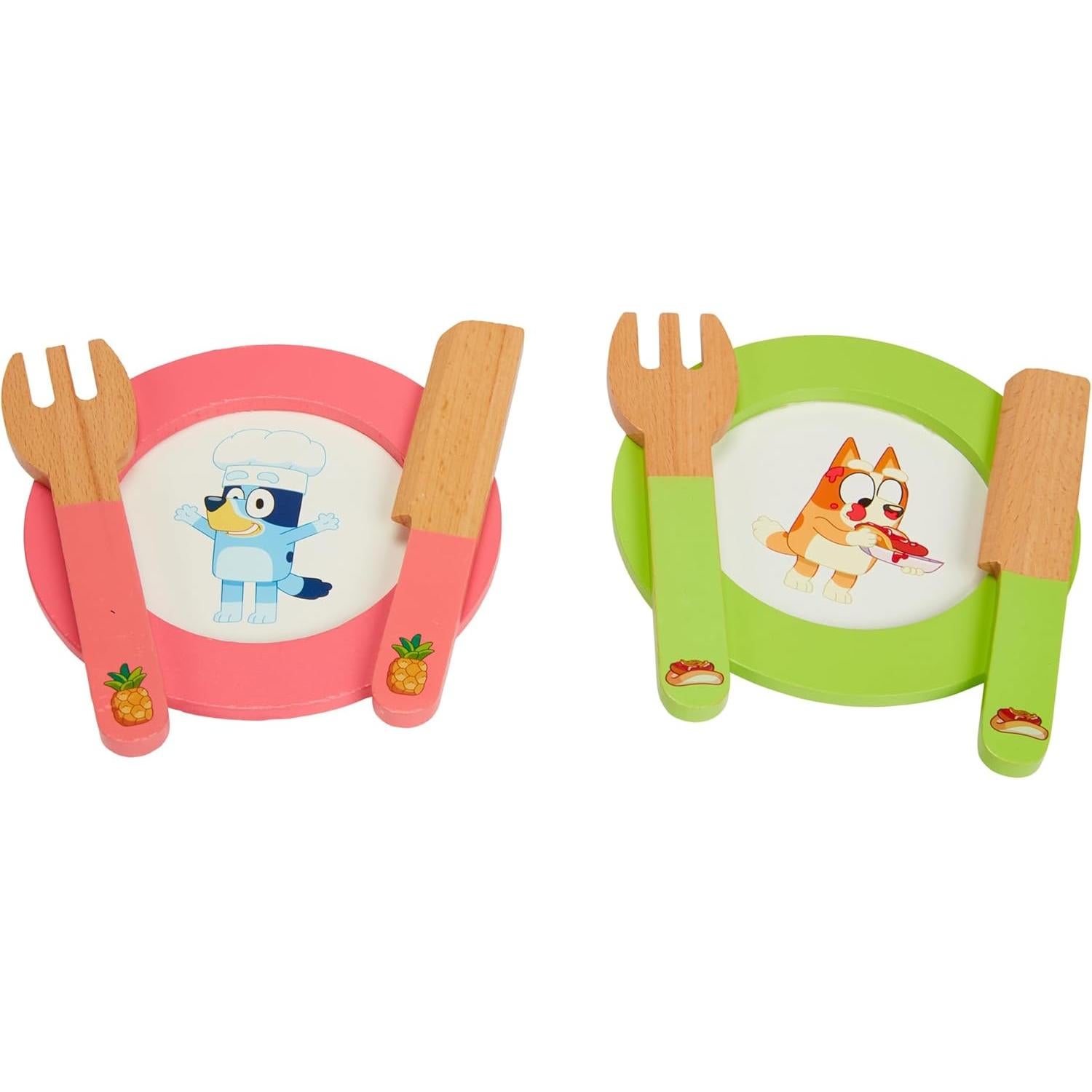 Juego de Picnic de Madera Bluey - 30 Piezas con Estuche