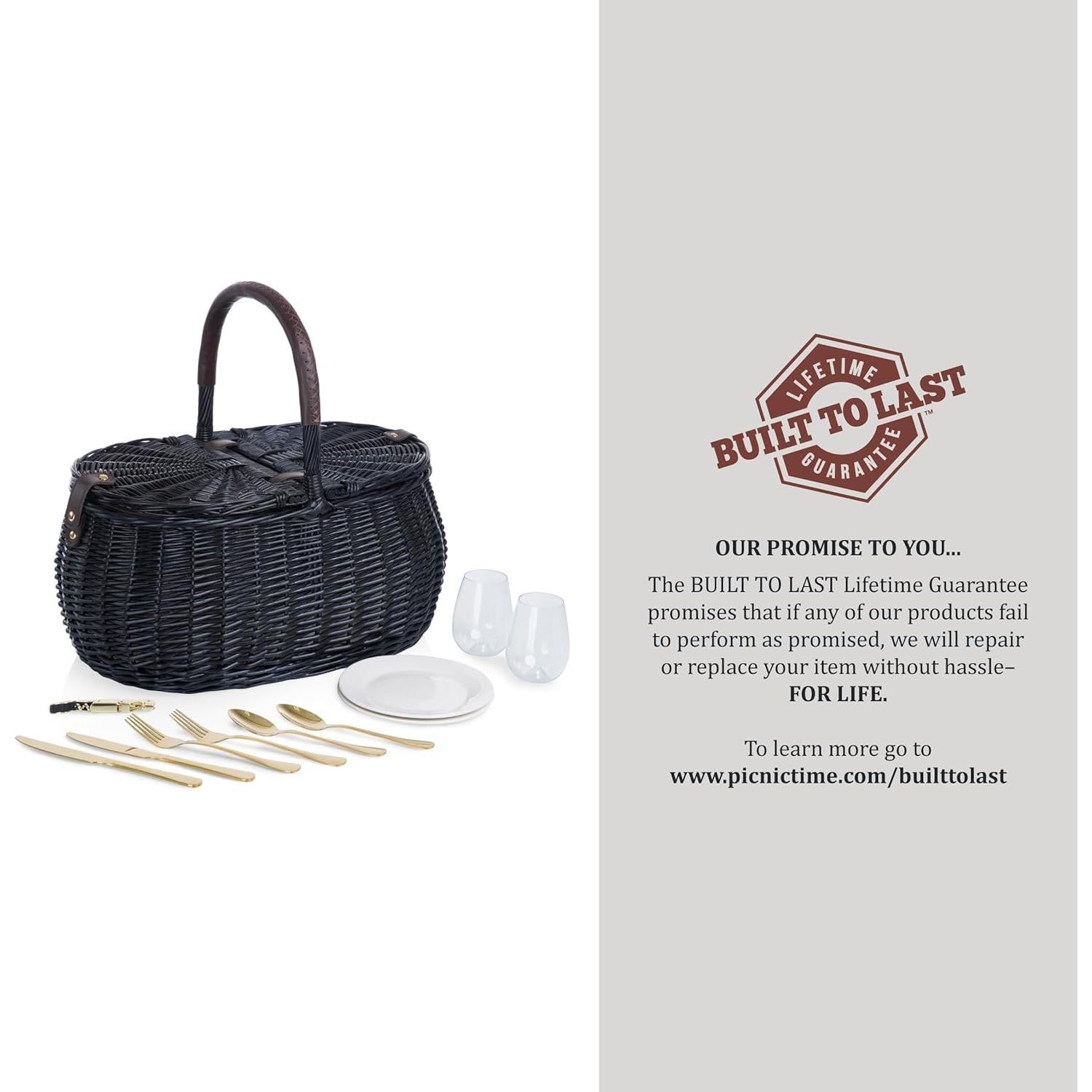 Cesta de Picnic Evening PICNIC TIME para 2 - 17 Piezas