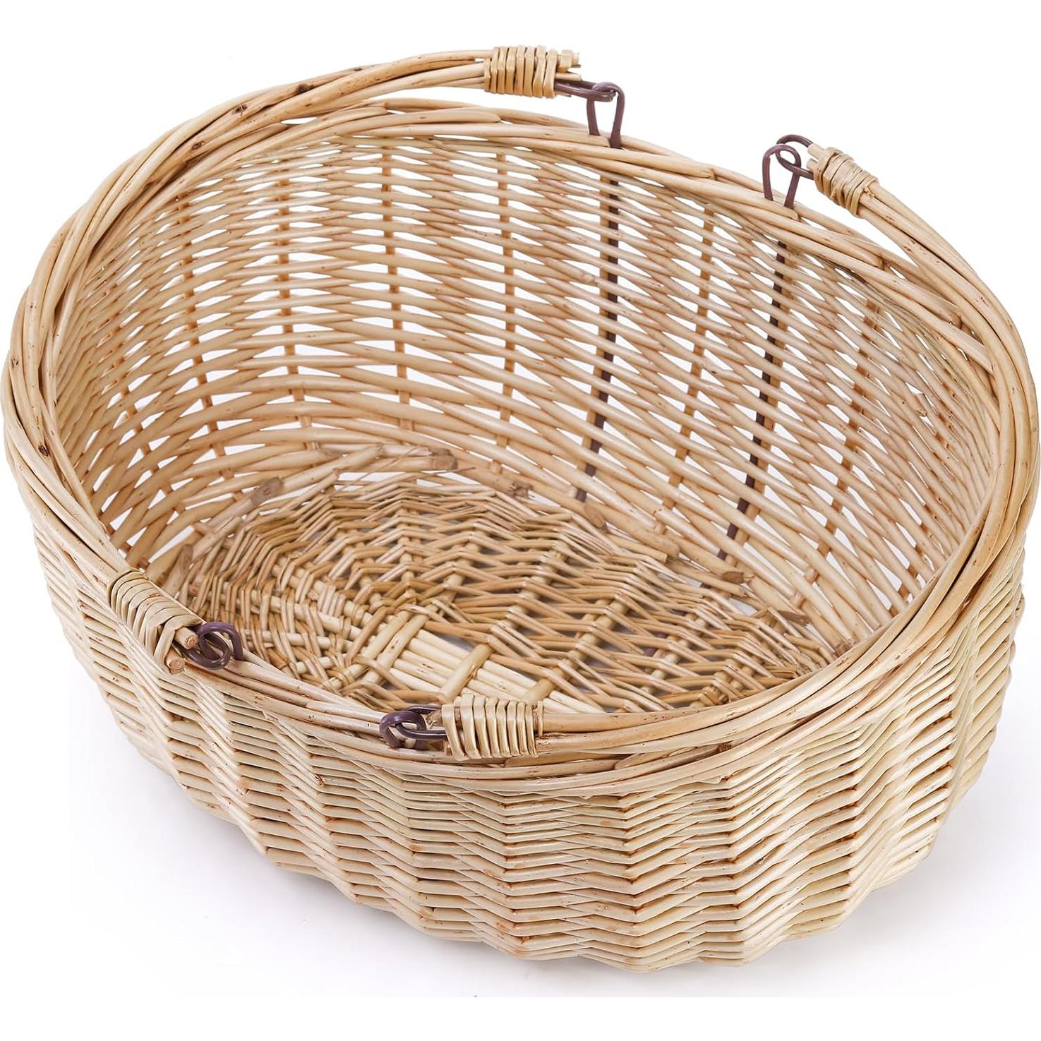 Cesta de Picnic de Mimbre Dicunoy 33x27x15 cm con Asas