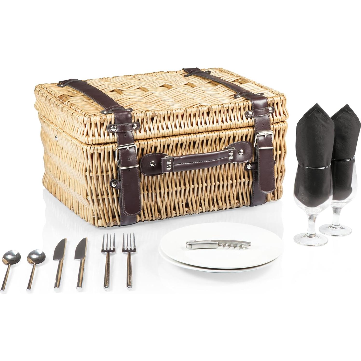 Cesta de Picnic Champion PICNIC TIME para 2 Personas - Mimbre