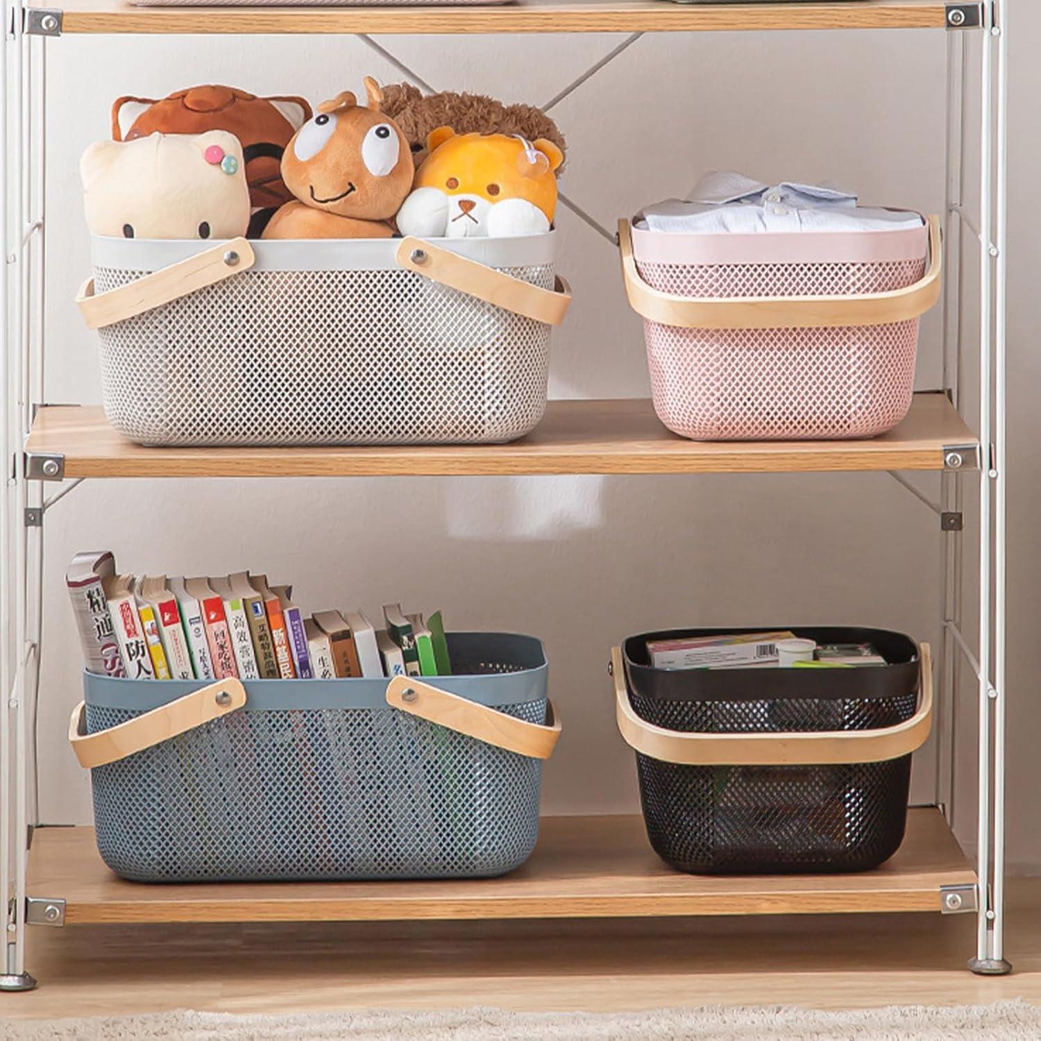 Cestas de Picnic de Plástico Nexboraque - 2 Tamaños, Negro