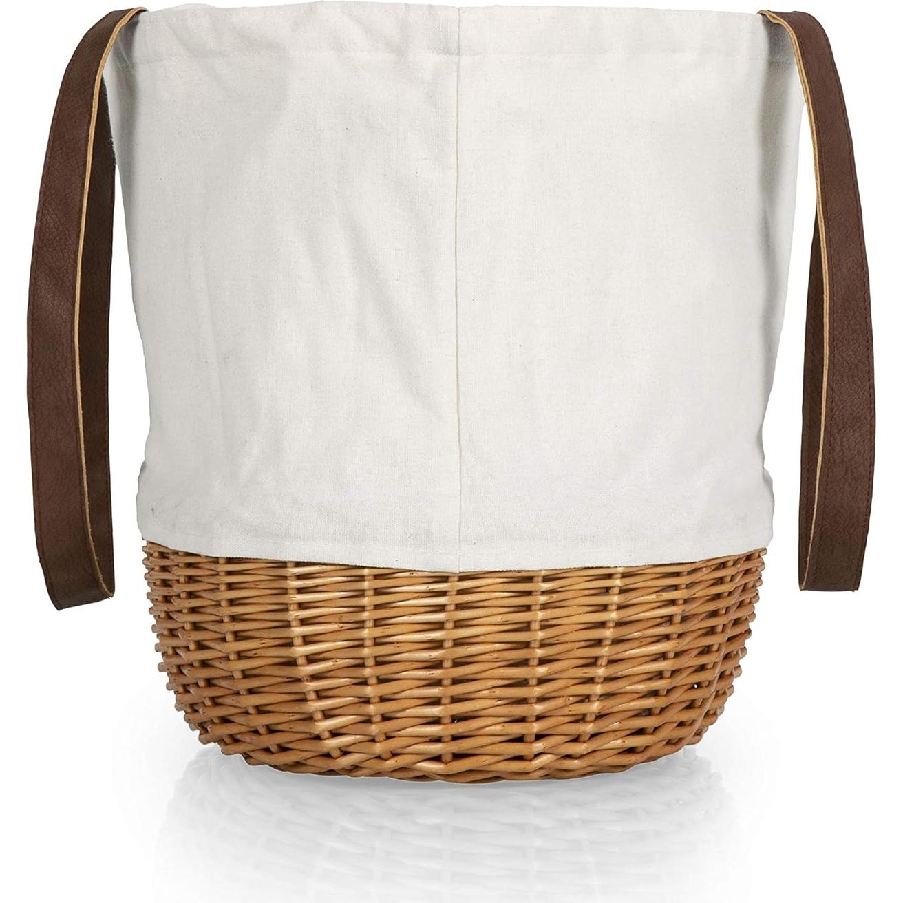 Cesta de Playa y Picnic Coronado PICNIC TIME Lona Beige 36x29x34cm