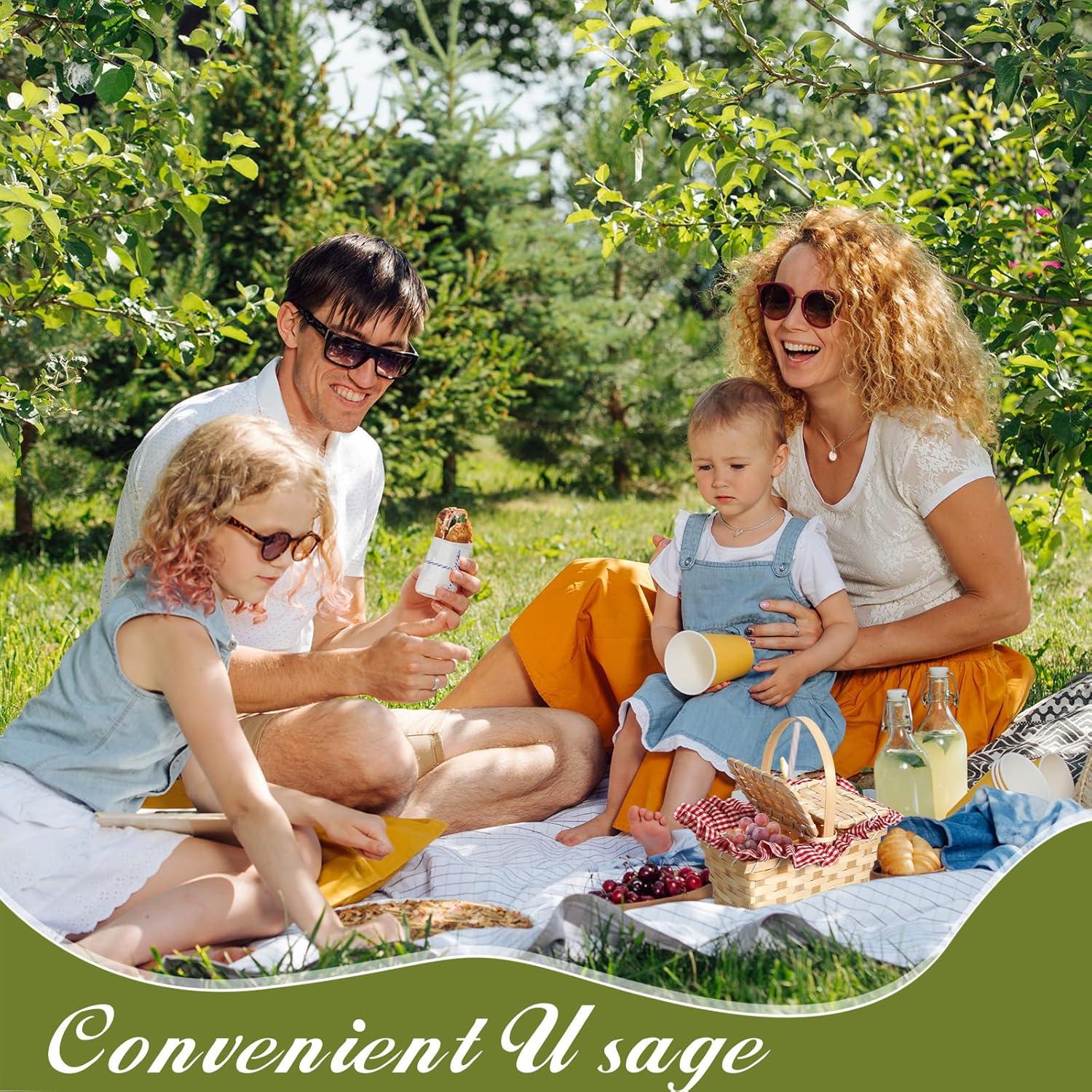 Cesta de Picnic Tejida Retro Teenyyou 20x12x10cm Rojo y Blanco