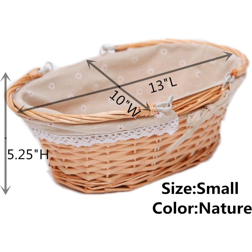 Cesta Ovalada de Mimbre Oypeip Natural 33x25.4 cm