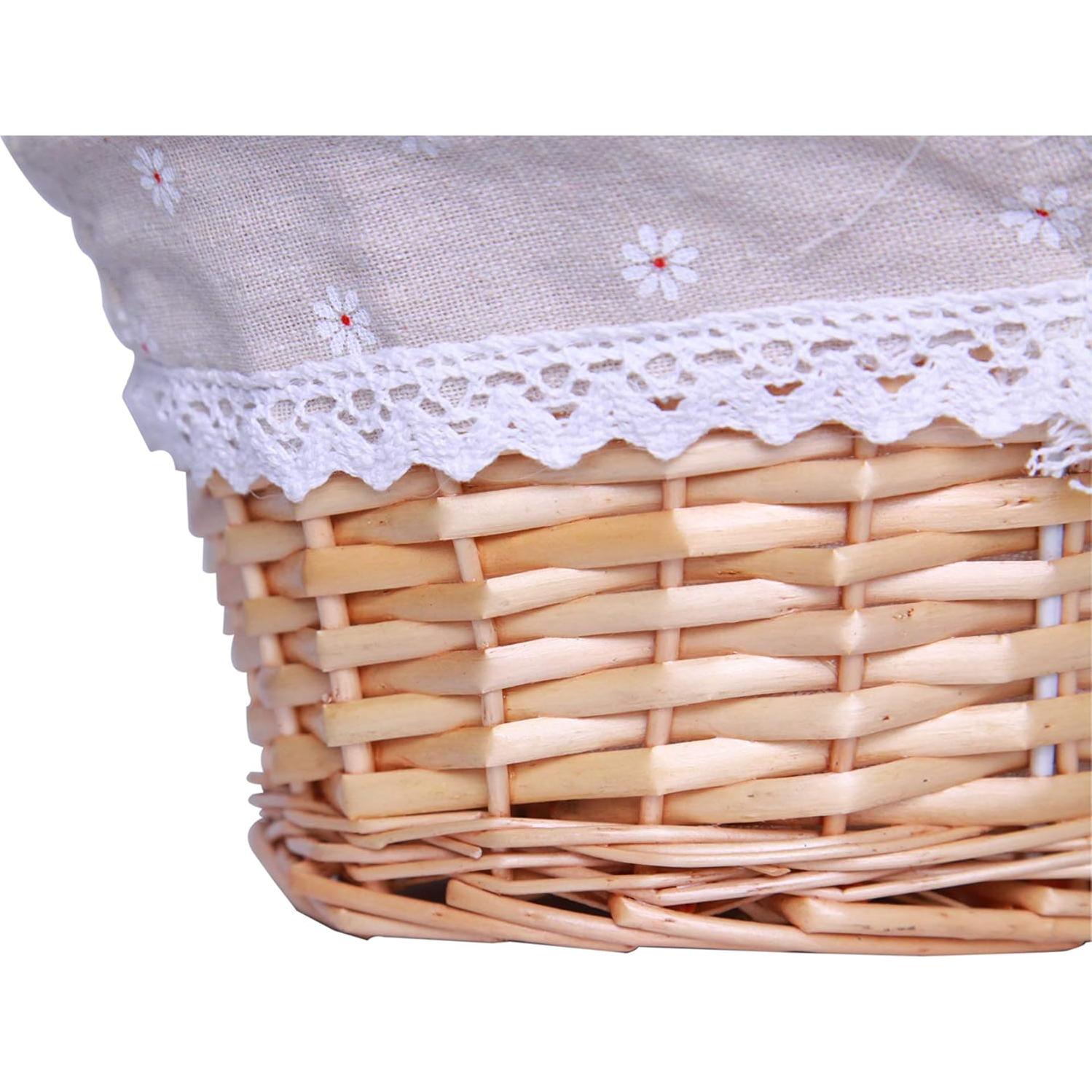 Cesta Ovalada de Mimbre Oypeip Natural 33x25.4 cm