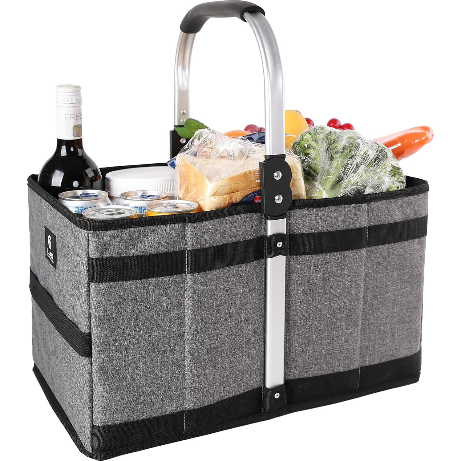 Cesta Plegable ALLCAMP 27L Gris - Compacta y Multiuso