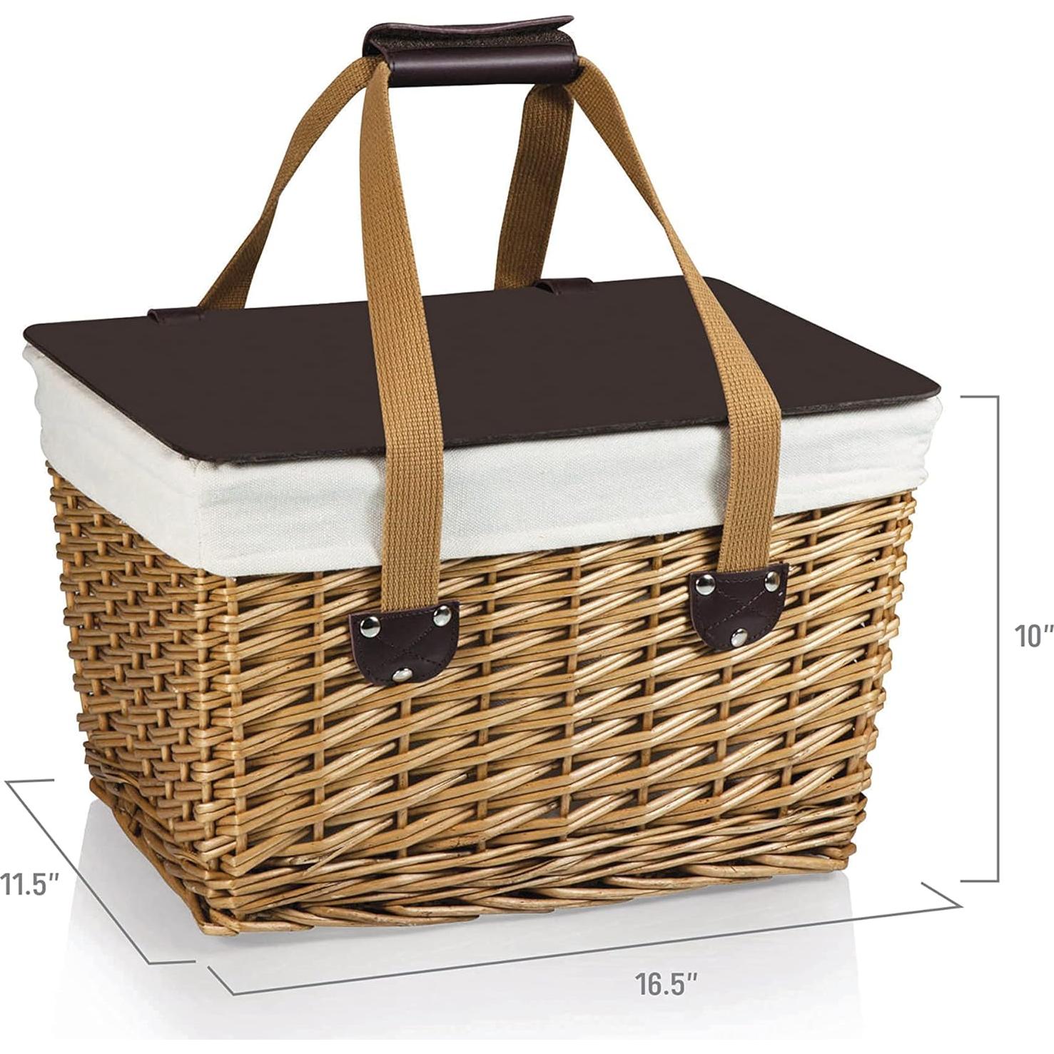 Canasta de Picnic Wicker para 2 PICNIC TIME 42x28.7x24.9 cm