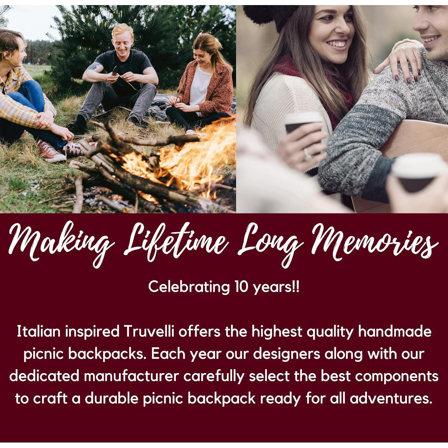 Mochila de Picnic Truvelli Azul para 2 Personas con Manta