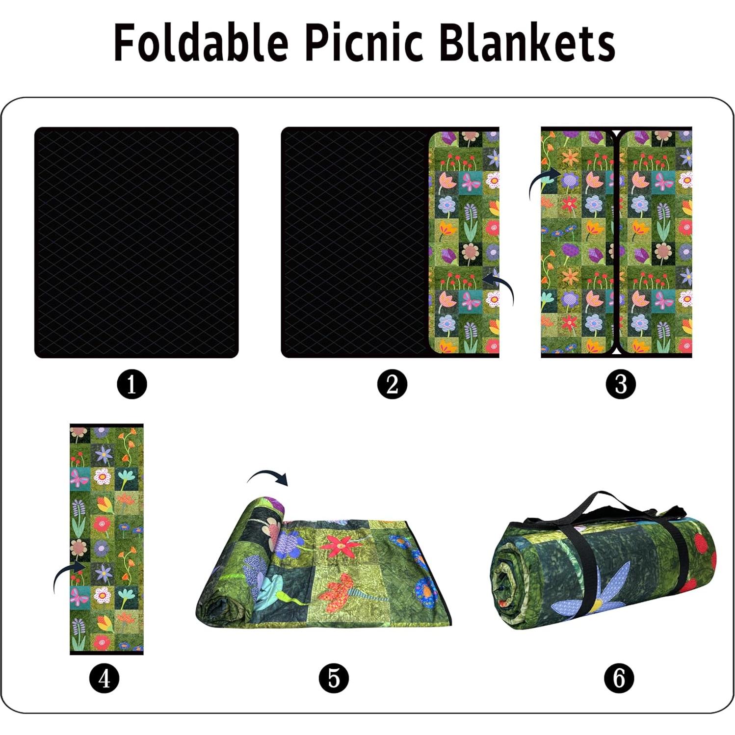 Manta de Picnic Impermeable Plegable Supfitness 152x203 cm