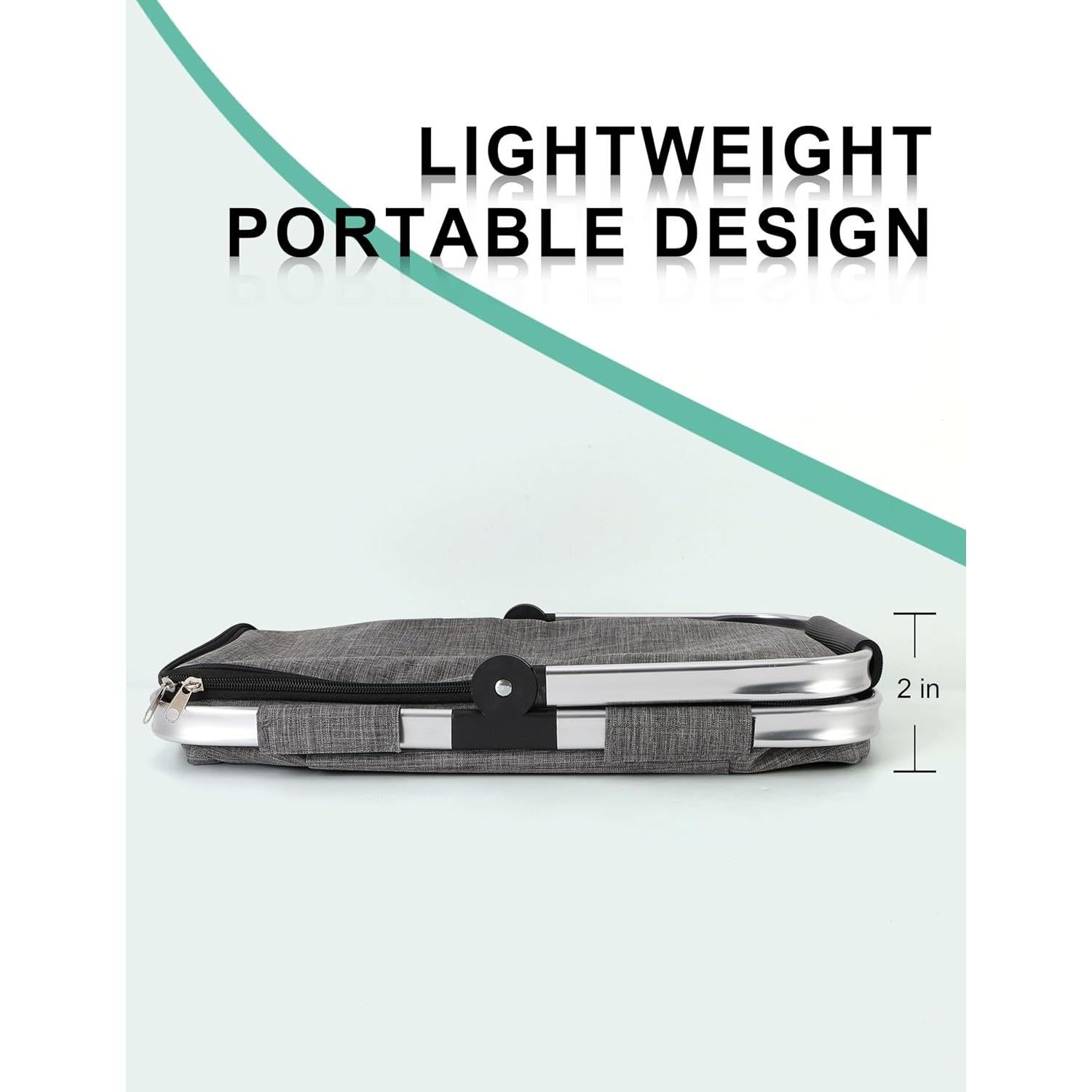 Canasta de Picnic Aislada MEKOTRIN 45x26x25 cm Gris