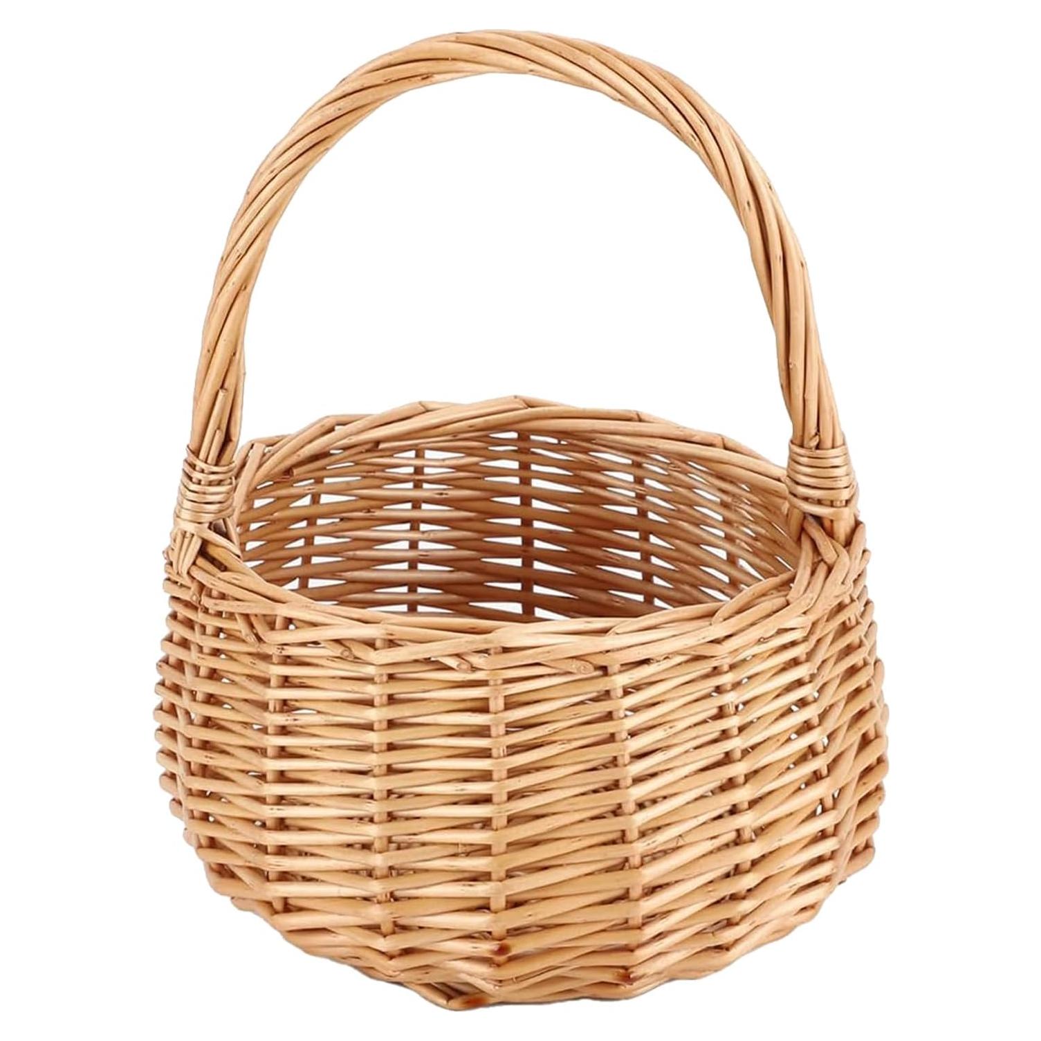 Cesta de Mimbre CARMELIT 18x21 cm para Picnic y Bodas