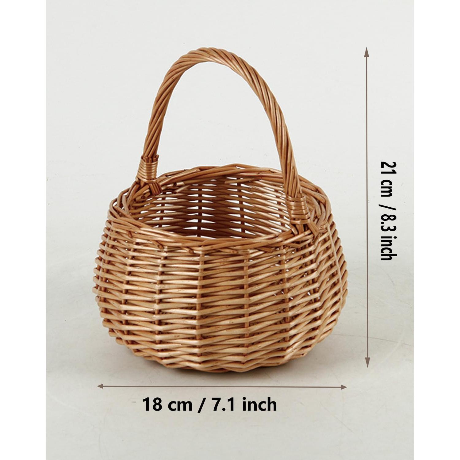 Cesta de Mimbre CARMELIT 18x21 cm para Picnic y Bodas