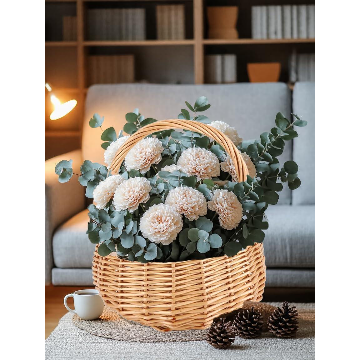 Cesta de Mimbre CARMELIT 18x21 cm para Picnic y Bodas