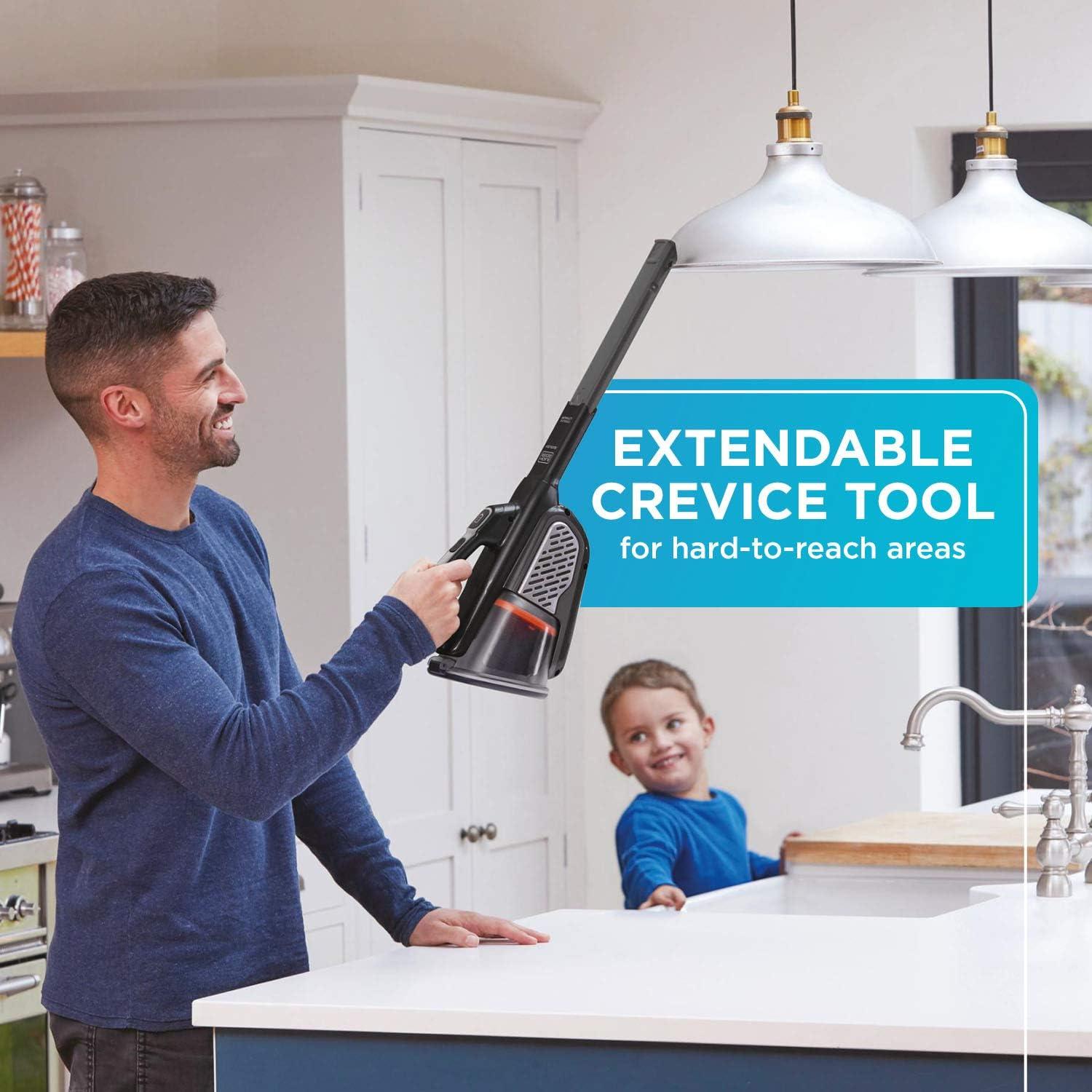 Aspiradora de mano BLACK+DECKER 20V AdvancedClean+ inalámbrica