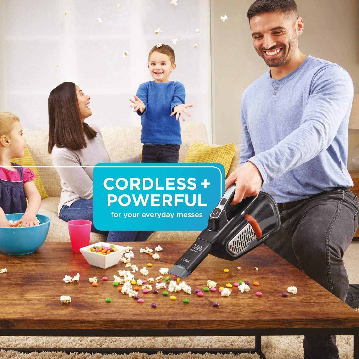 Aspiradora de mano BLACK+DECKER 20V AdvancedClean+ inalámbrica