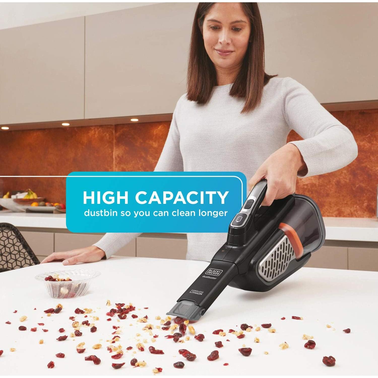 Aspiradora de mano BLACK+DECKER 20V AdvancedClean+ inalámbrica