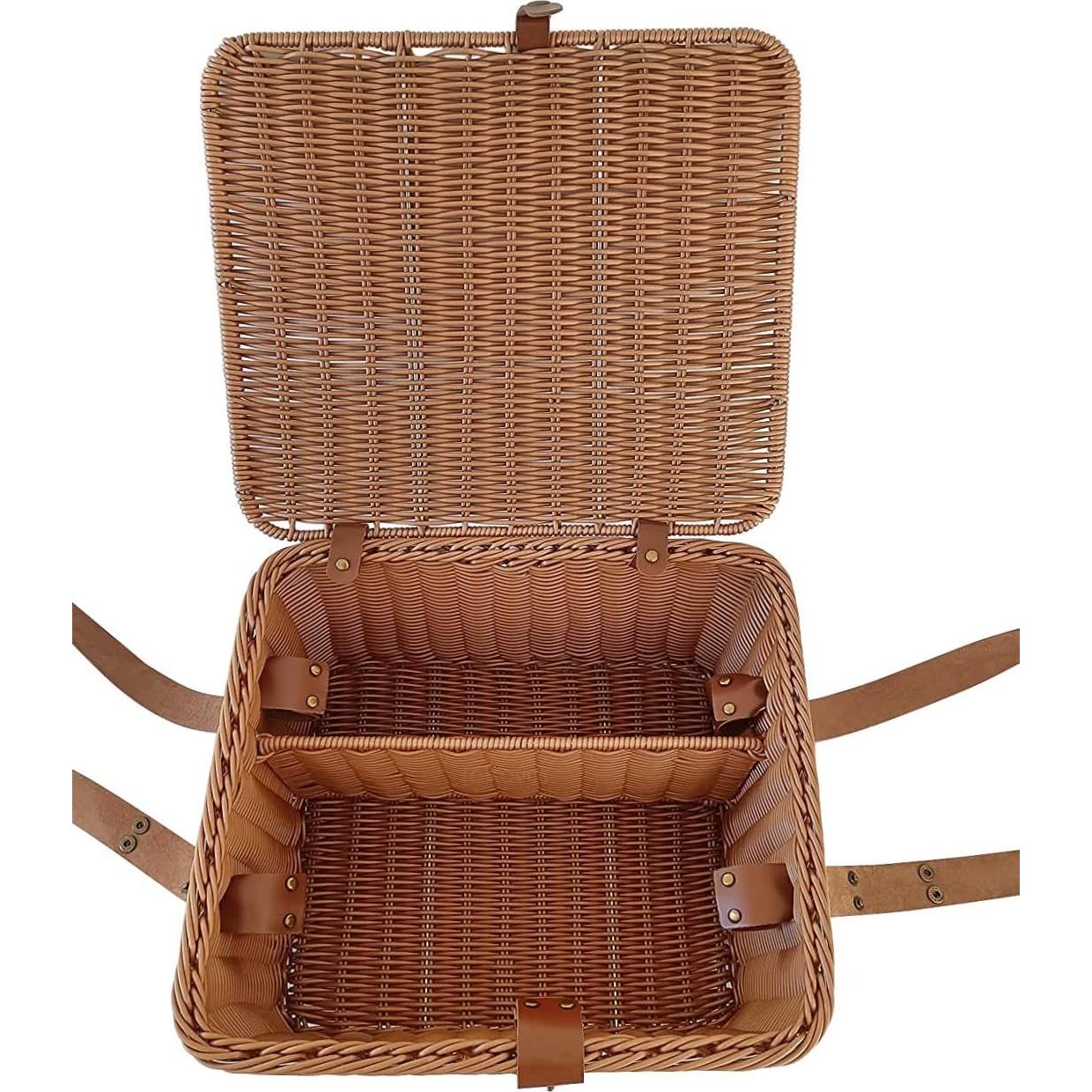 Cesta de Picnic Kovot de Polipropileno Trenzado 35x30x19 cm