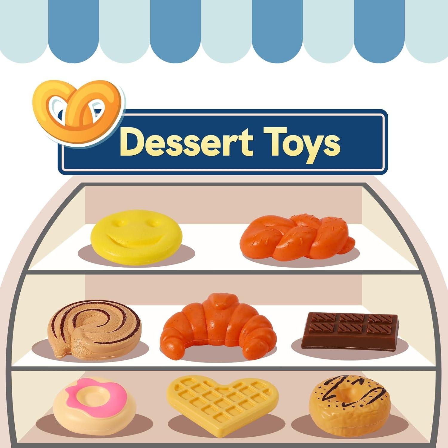 HERSITY Juguete de Picnic para Niños con Tetera y Comida