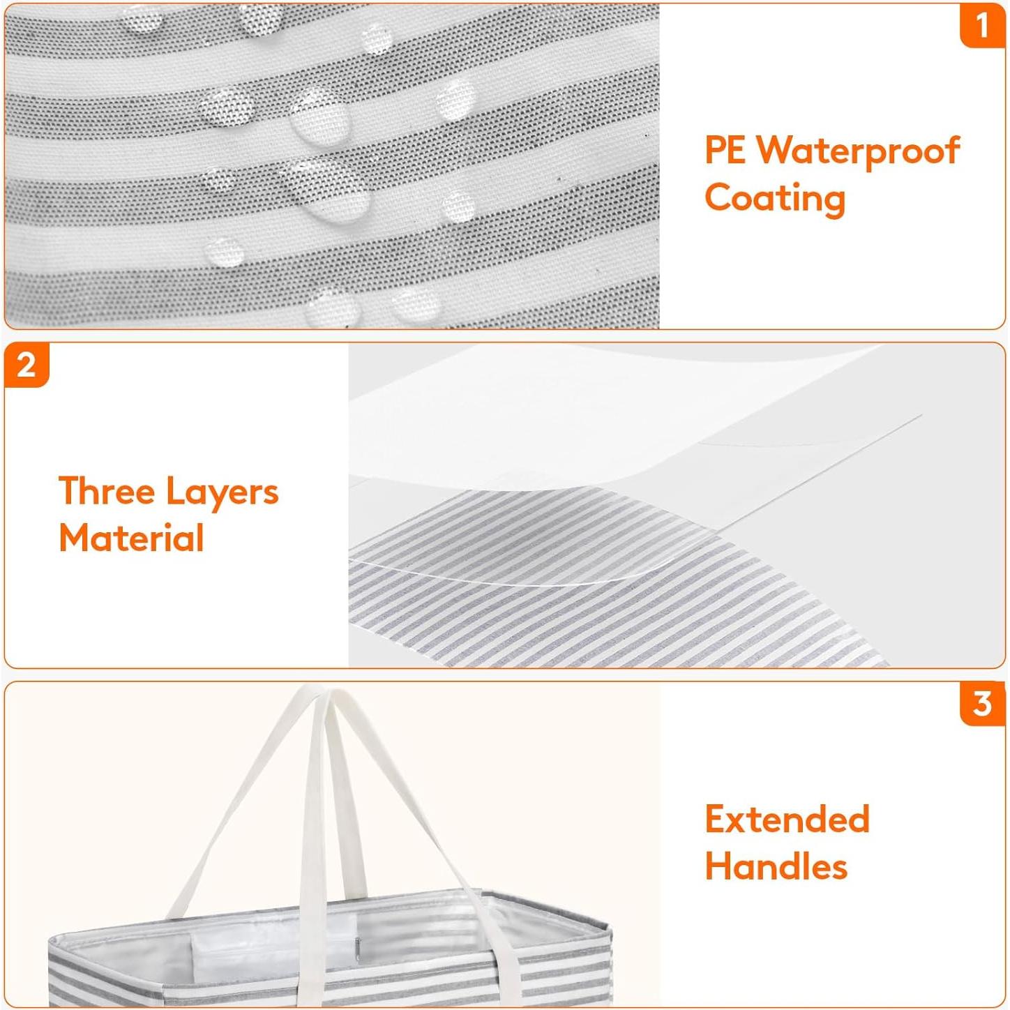 Bolsa Tote Extra Grande Lifewit Gris 46L Plegable Impermeable