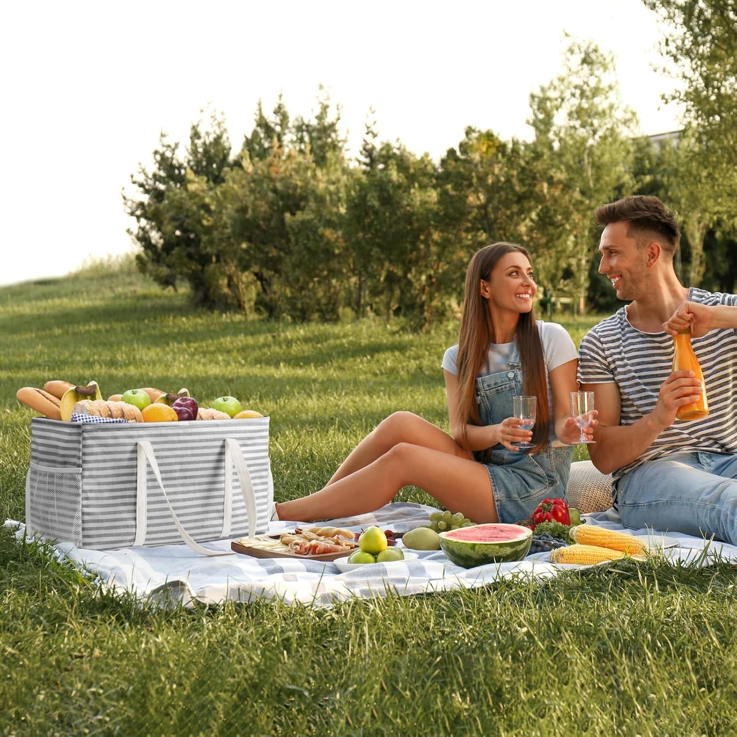 Bolsa Tote Extra Grande Lifewit Gris 46L Plegable Impermeable