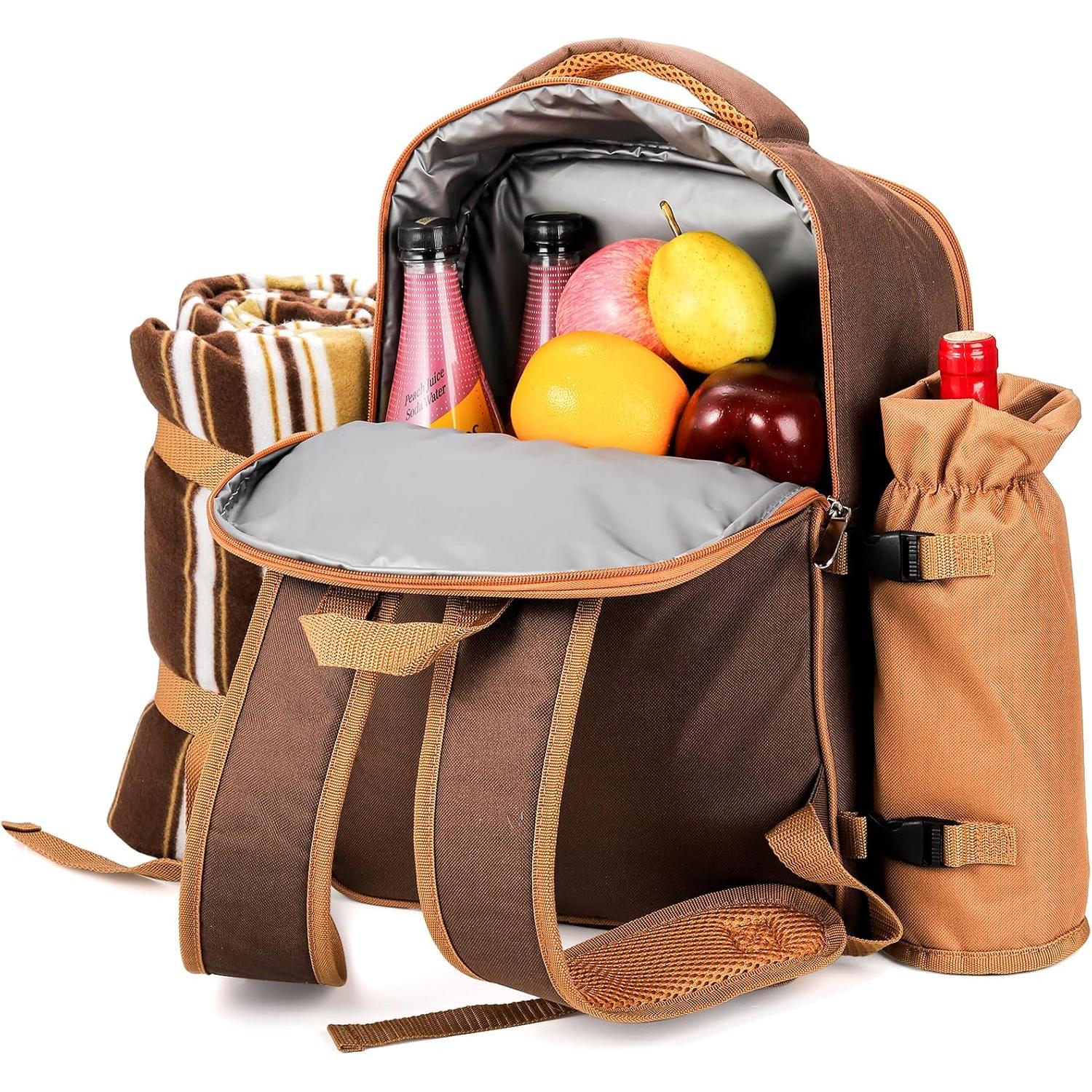 Mochila de Picnic Cididu para 4 Personas con Accesorios