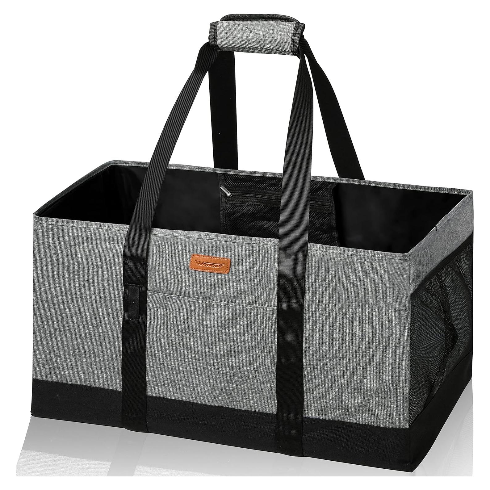 Bolsa de Compras Plegable WONDAY Extra Grande Gris 50lbs