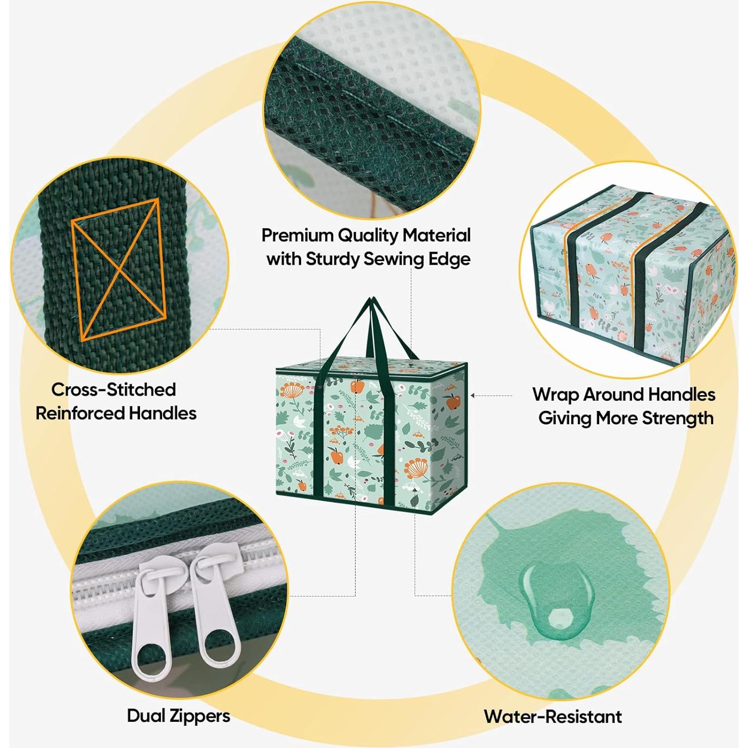 Bolsa de Compras Reutilizable BALEINE Aislada Grande 40.6x22.9x33cm