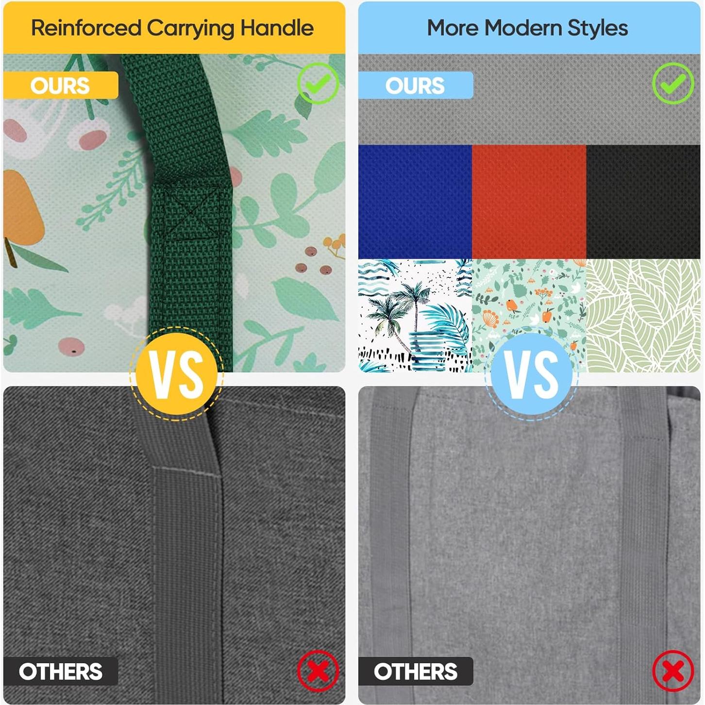 Bolsa de Compras Reutilizable BALEINE Aislada Grande 40.6x22.9x33cm