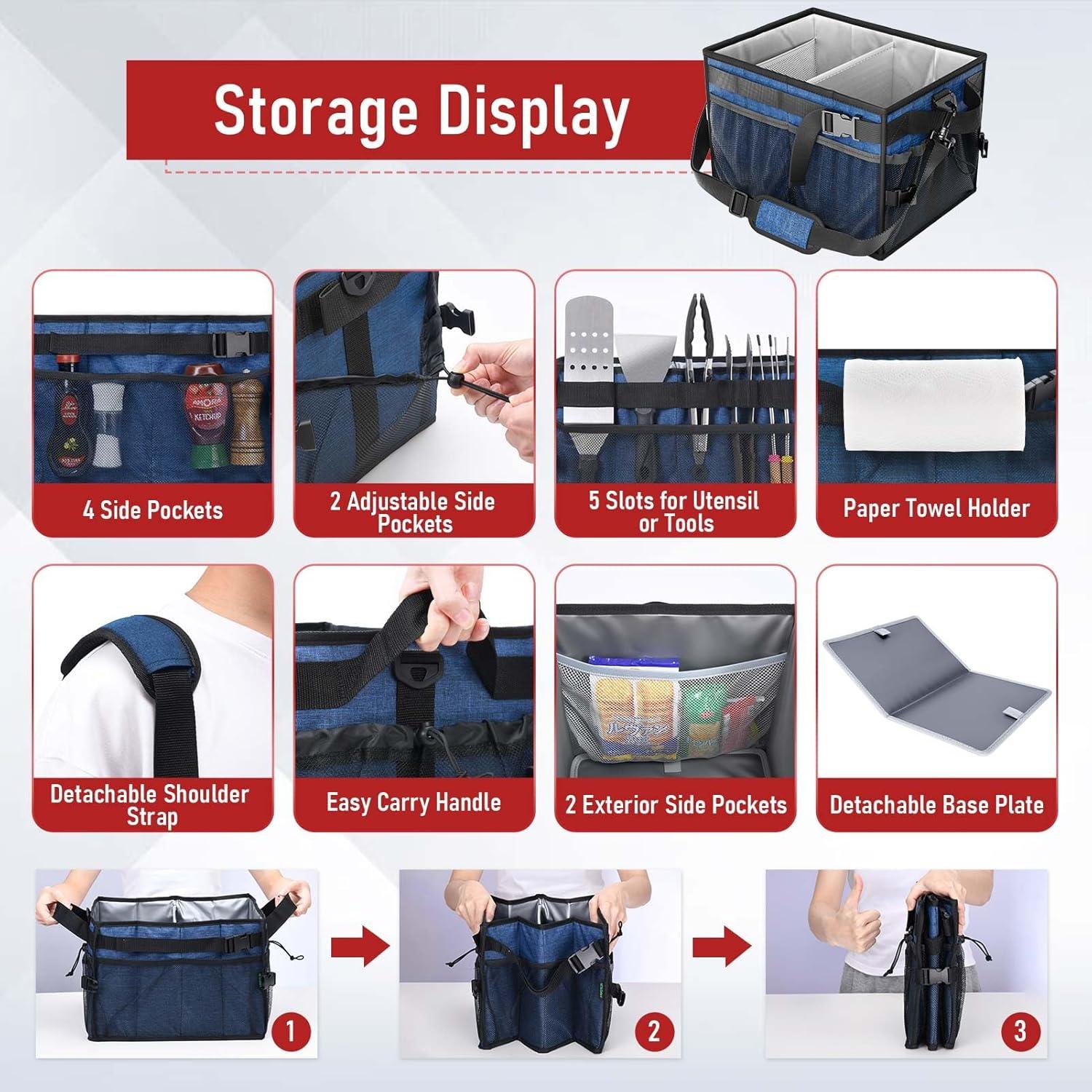 Caddy Grande FANGSUN para Parrilla y Picnic Marino 32L