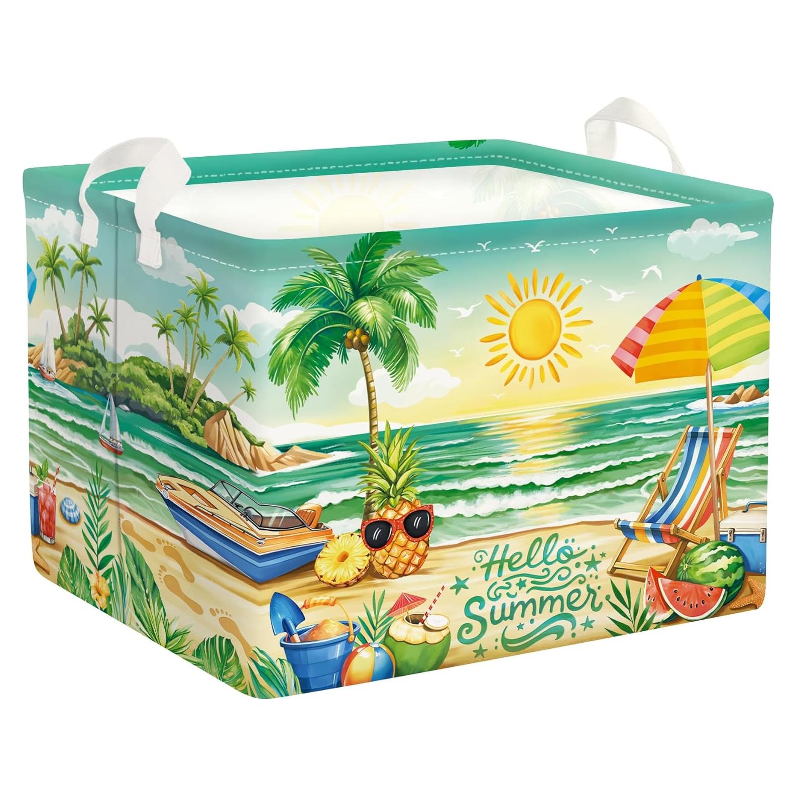 Cesta de Almacenamiento Plegable HUUMONSS Verde 36L