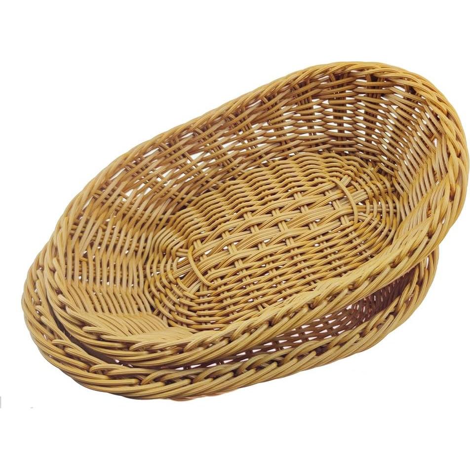 Canastas de Pan Tejidas ANRUIDE - 2 Piezas 30.2x21.3 cm