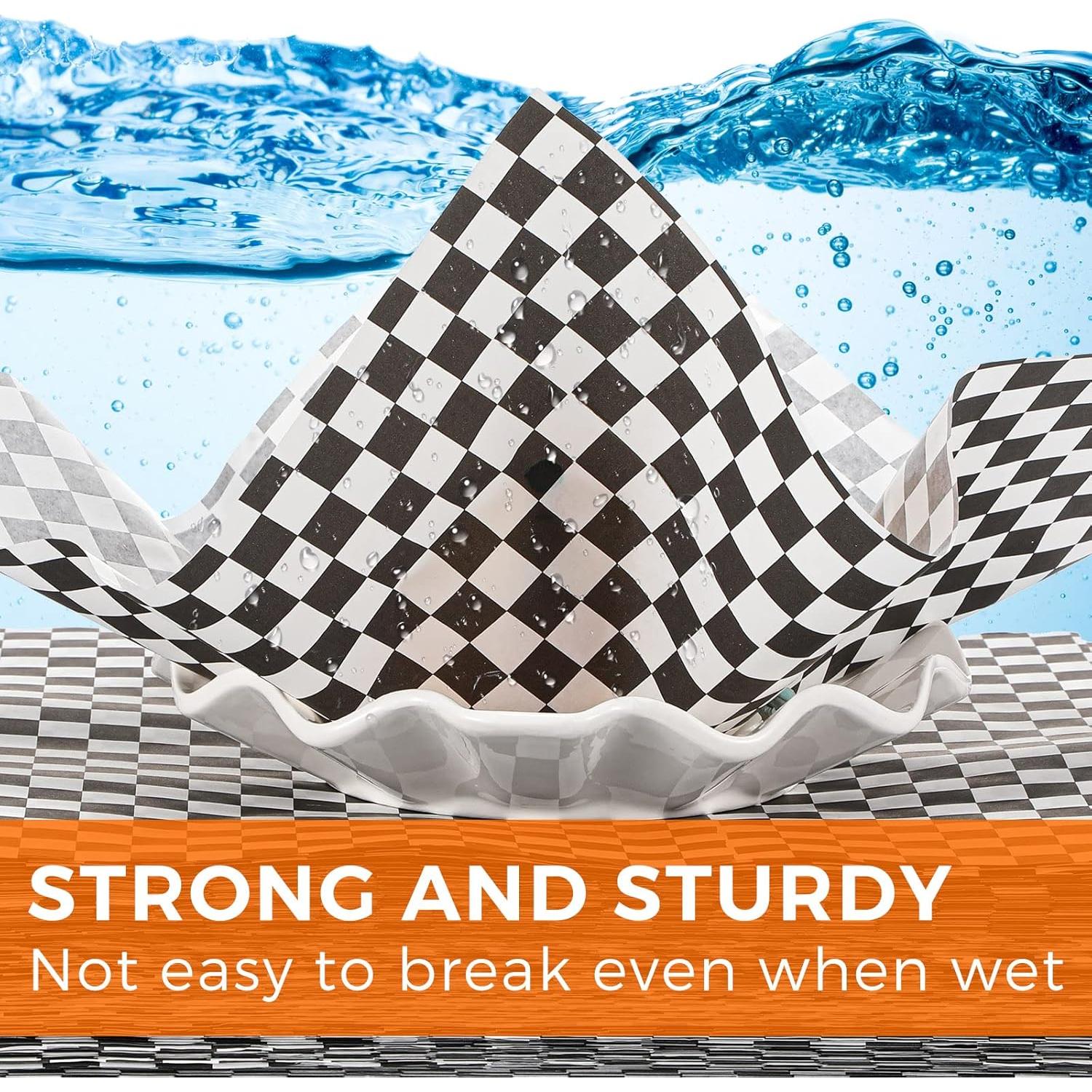 1000 Hojas de Papel Deli Encera Spakon 30.48x30.48cm Negro-Blanco