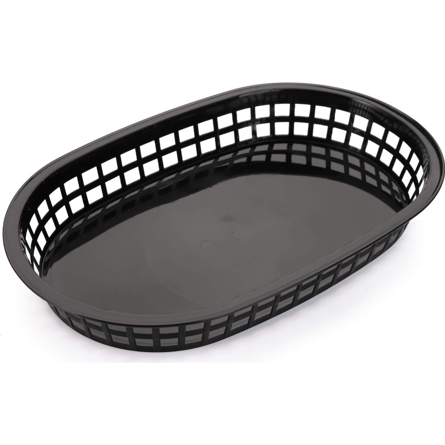 Cestas de Comida Rápida Cedilis 40 Piezas 26.7x17.8cm Plástico Negro
