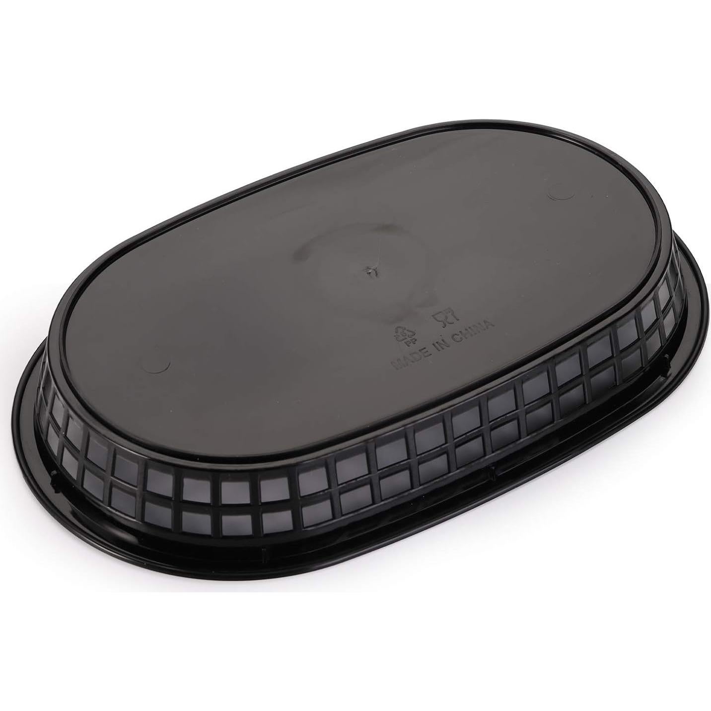 Cestas de Comida Rápida Cedilis 40 Piezas 26.7x17.8cm Plástico Negro