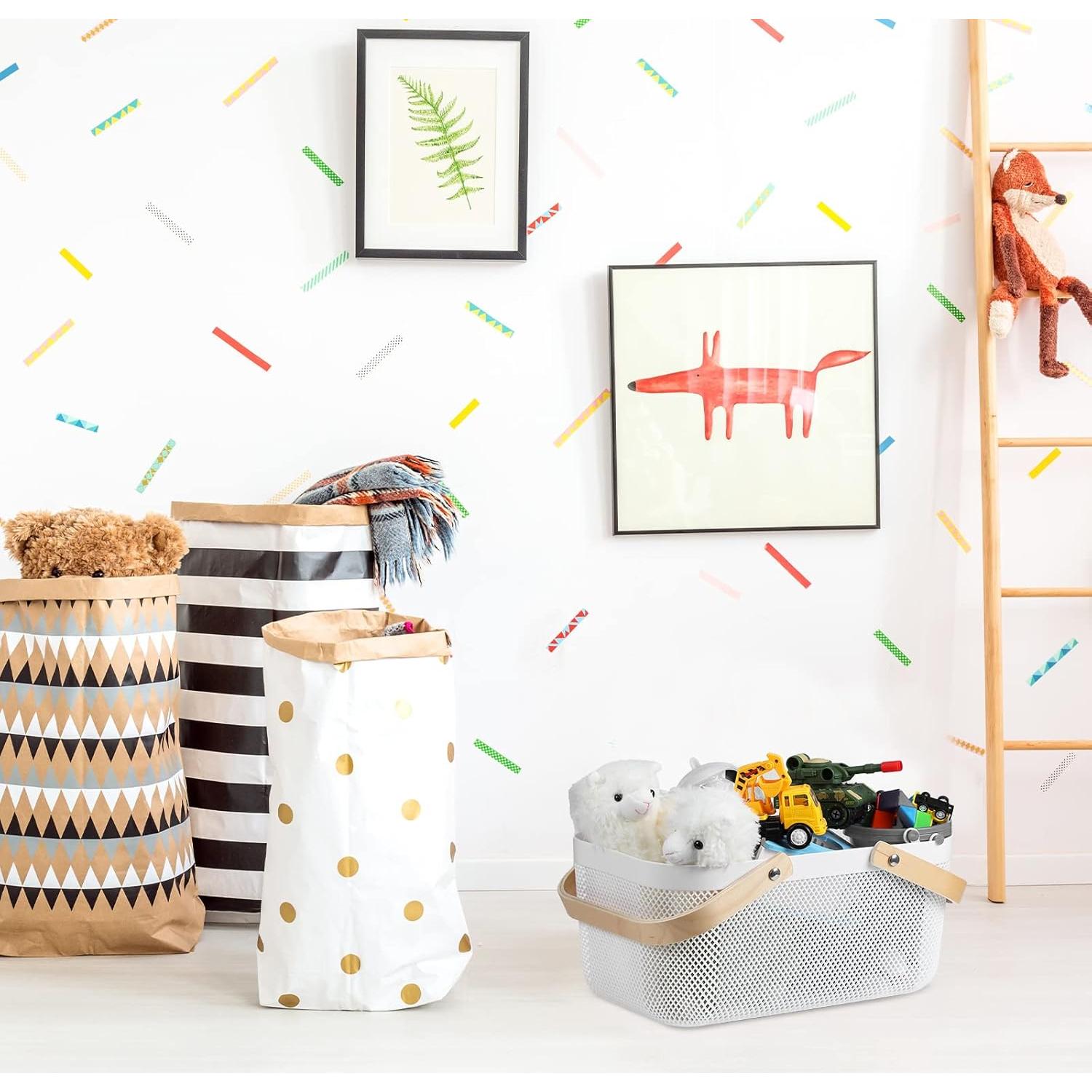 Cesta de Almacenamiento de Malla Plástica Sadnyy 4 Piezas 40x25x18cm