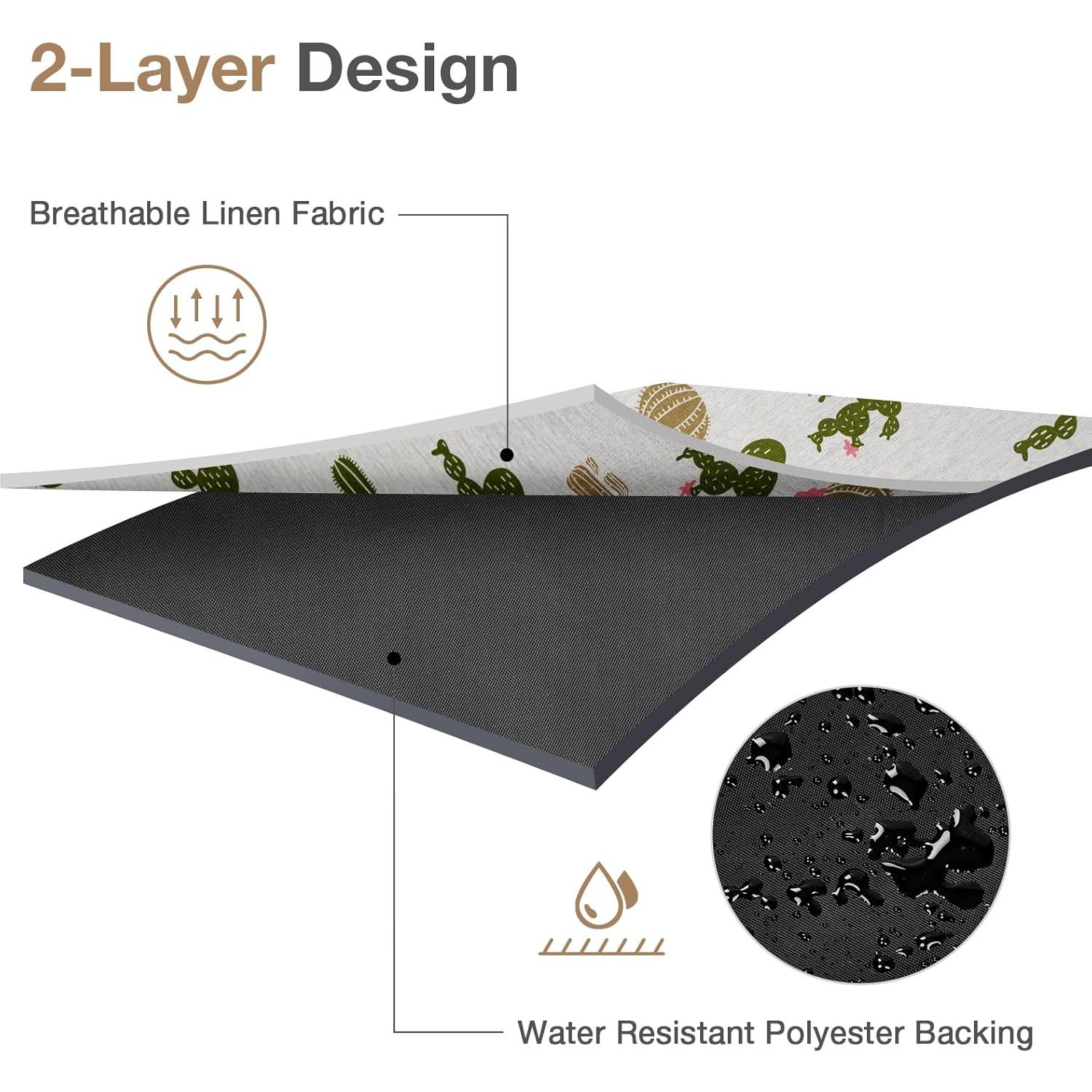 Manta de Picnic Impermeable WILLOW WEAVE 200x145 cm Verde/Tan