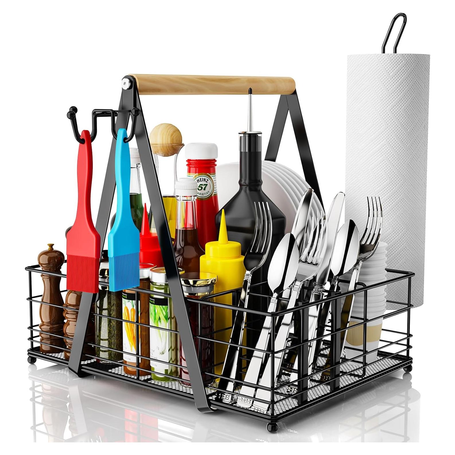 Caddy de BBQ JBBTOOL para Parrilla Exterior con Soporte