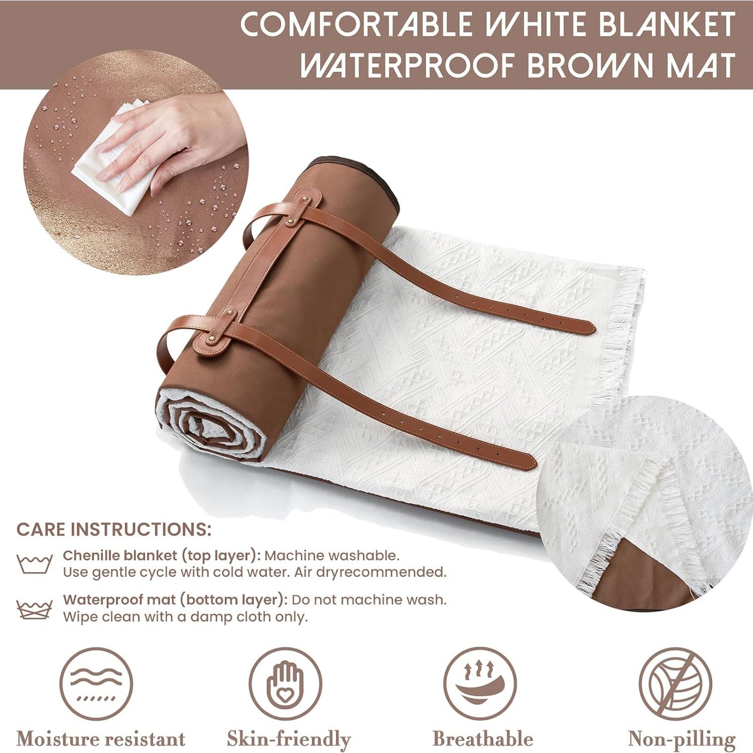 Manta de Picnic Impermeable 2 en 1 Tiny Land 180x180cm