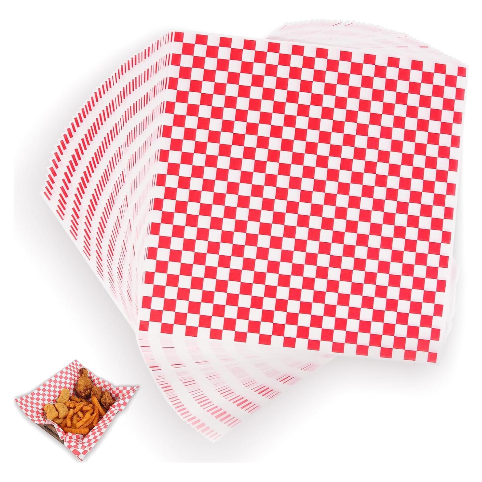 100 Hojas Papel Cera Vacnkoy 30.48x30.48 cm Resistente Grasa