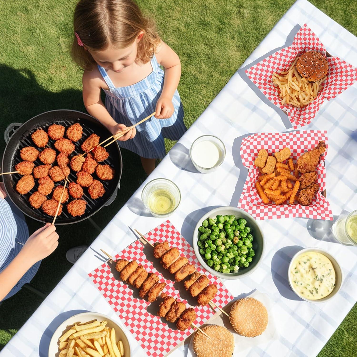 100 Hojas Papel Cera Vacnkoy 30.48x30.48 cm Resistente Grasa