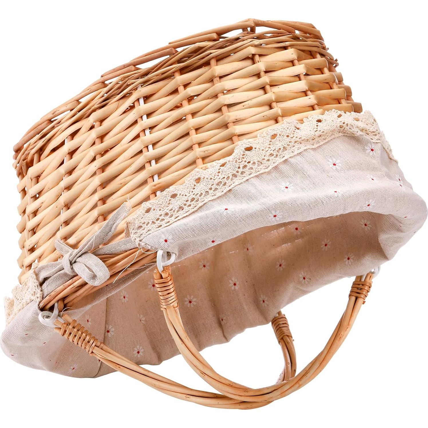 Cesta de Picnic de Mimbre Peohud 35.6x29x19.1cm Beige