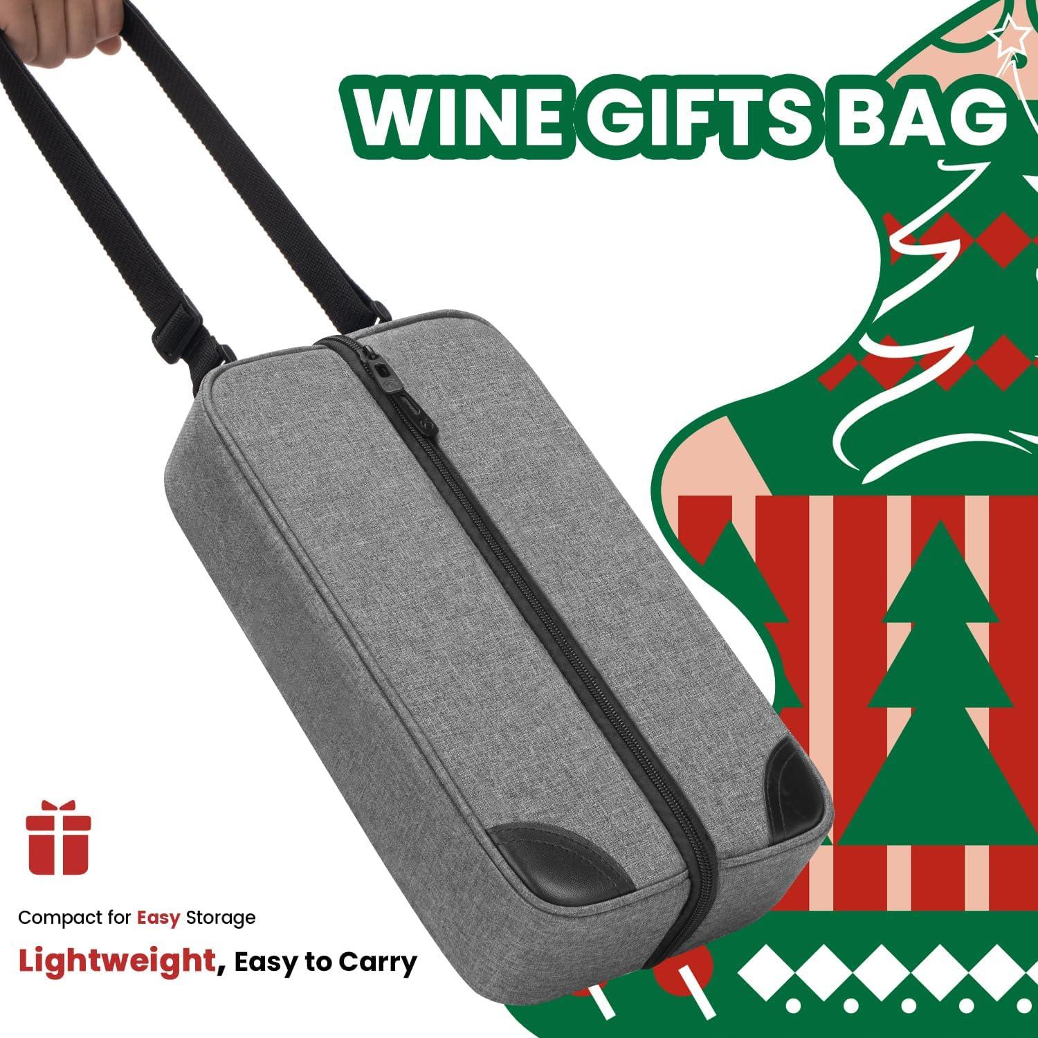 Bolsa de Vino ALLCAMP Gris con Compartimento Enfriador